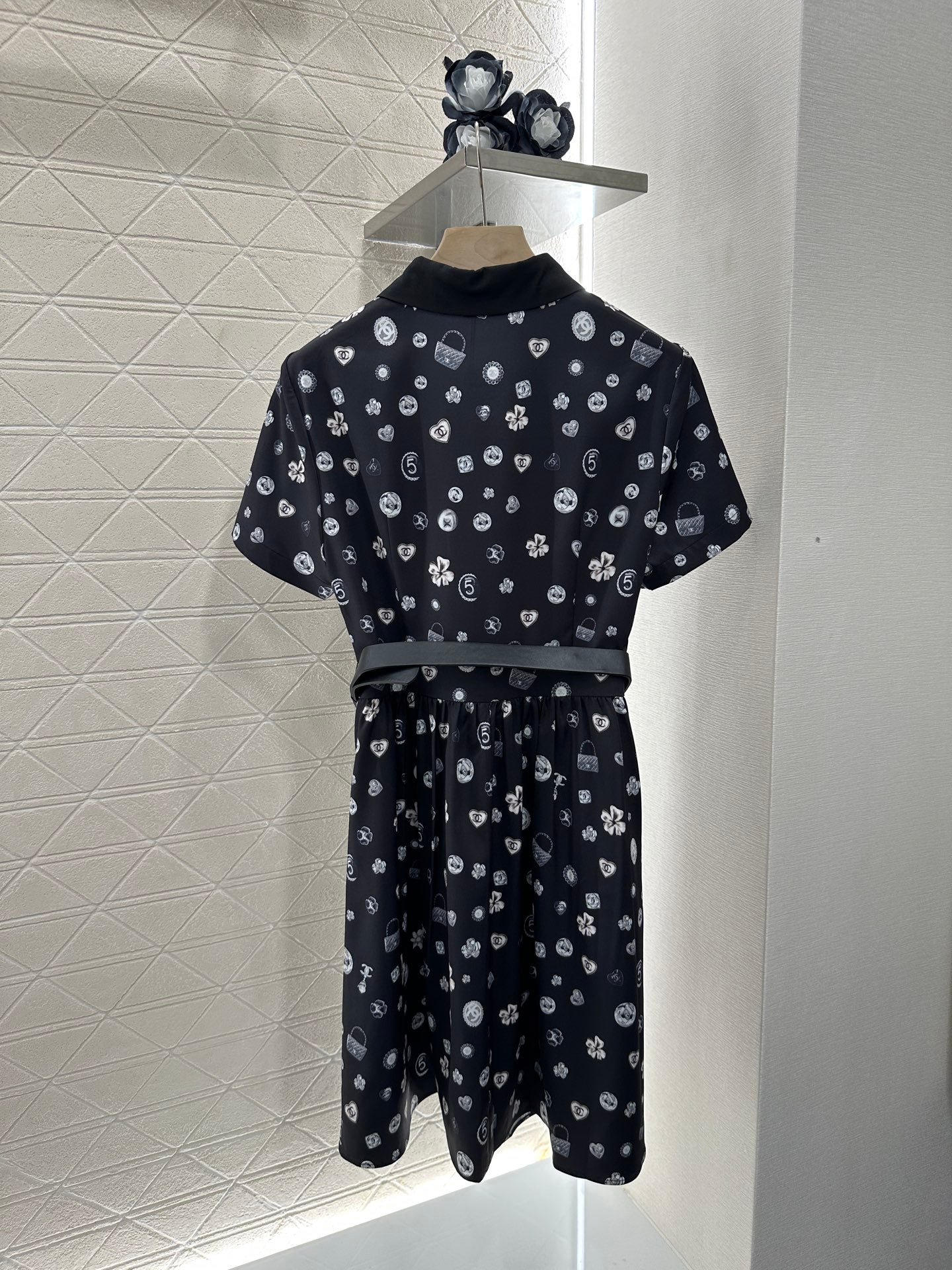 25 new summer printed lapel dresses