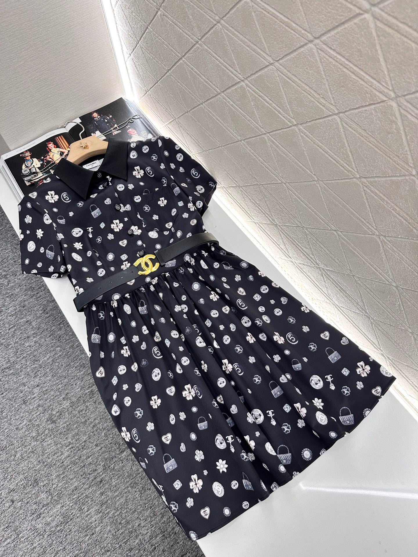 25 new summer printed lapel dresses