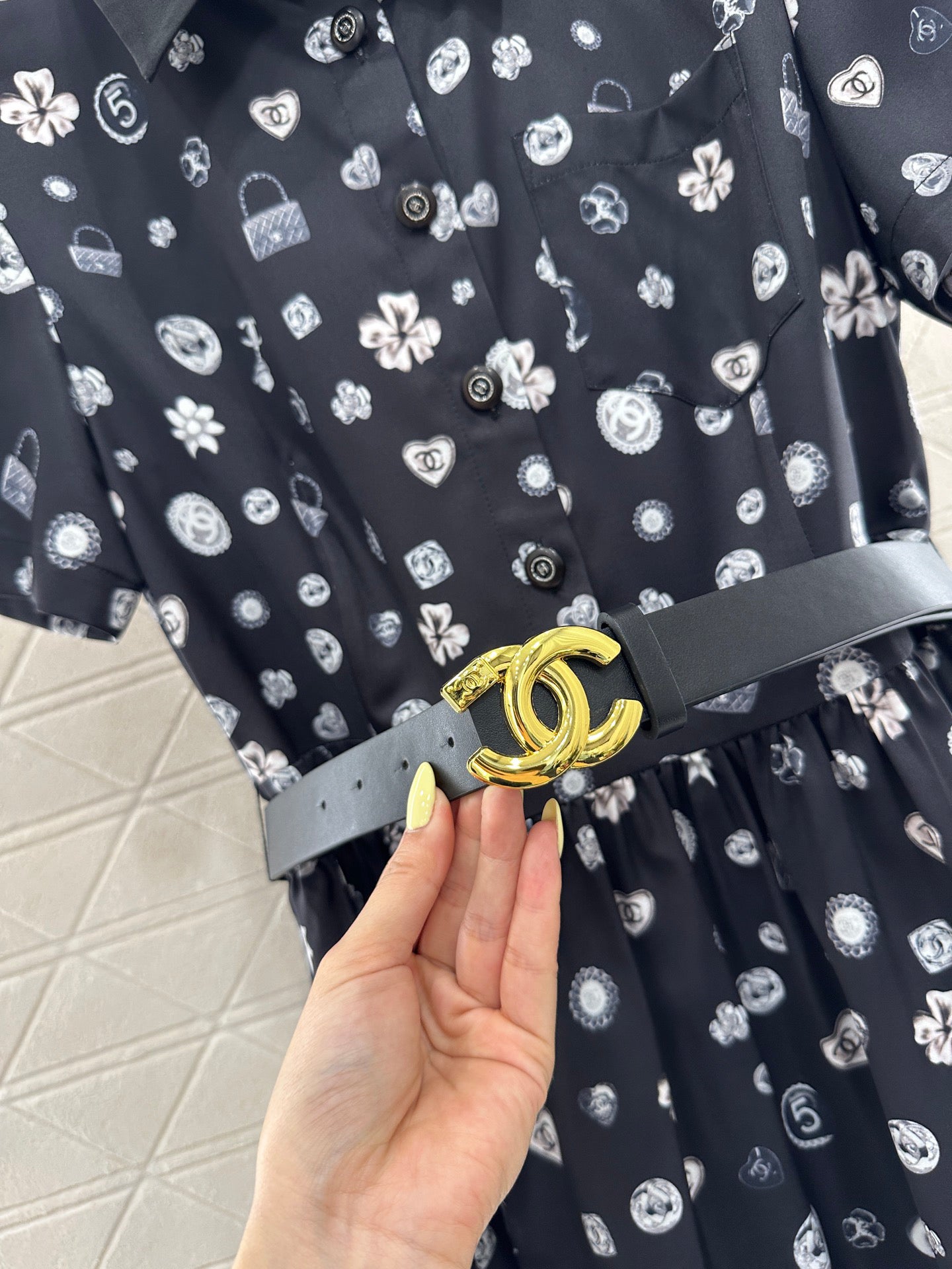 25 new summer printed lapel dresses