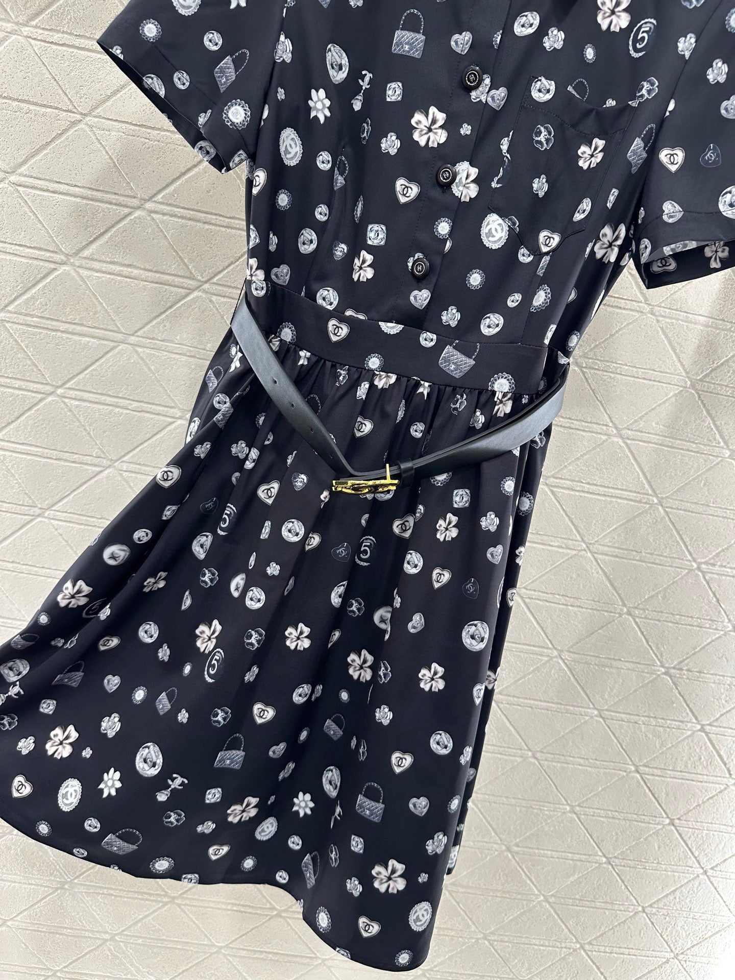 25 new summer printed lapel dresses