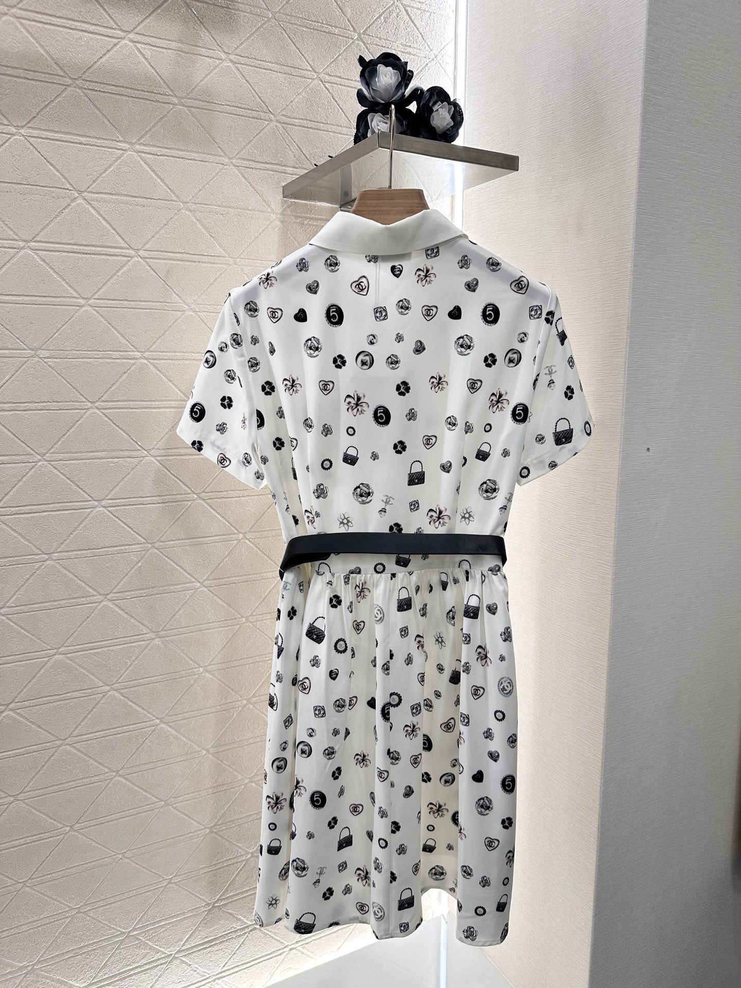 25 new summer printed lapel dresses