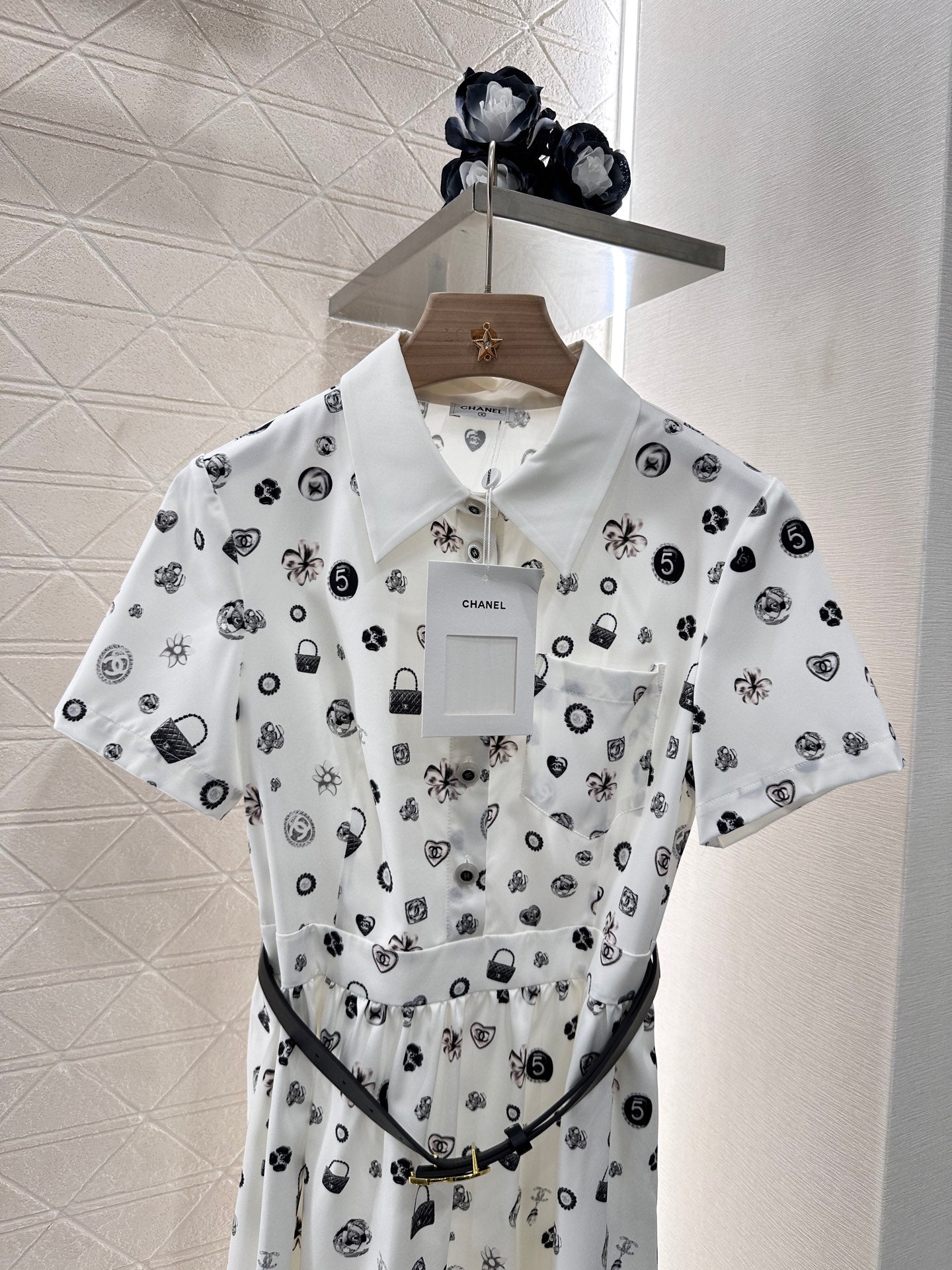 25 new summer printed lapel dresses