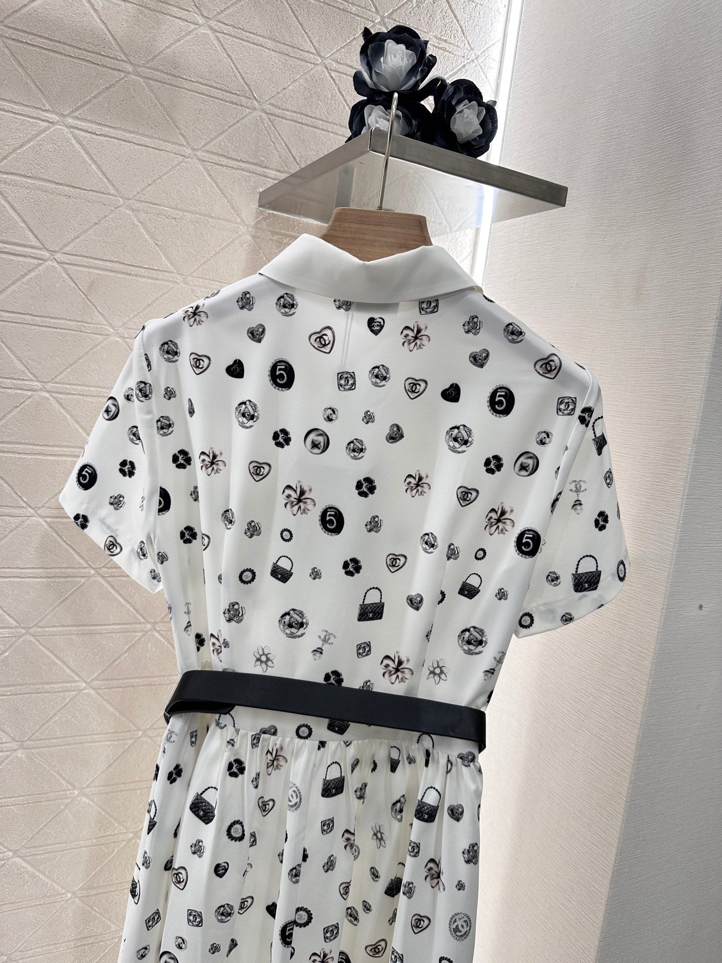 25 new summer printed lapel dresses
