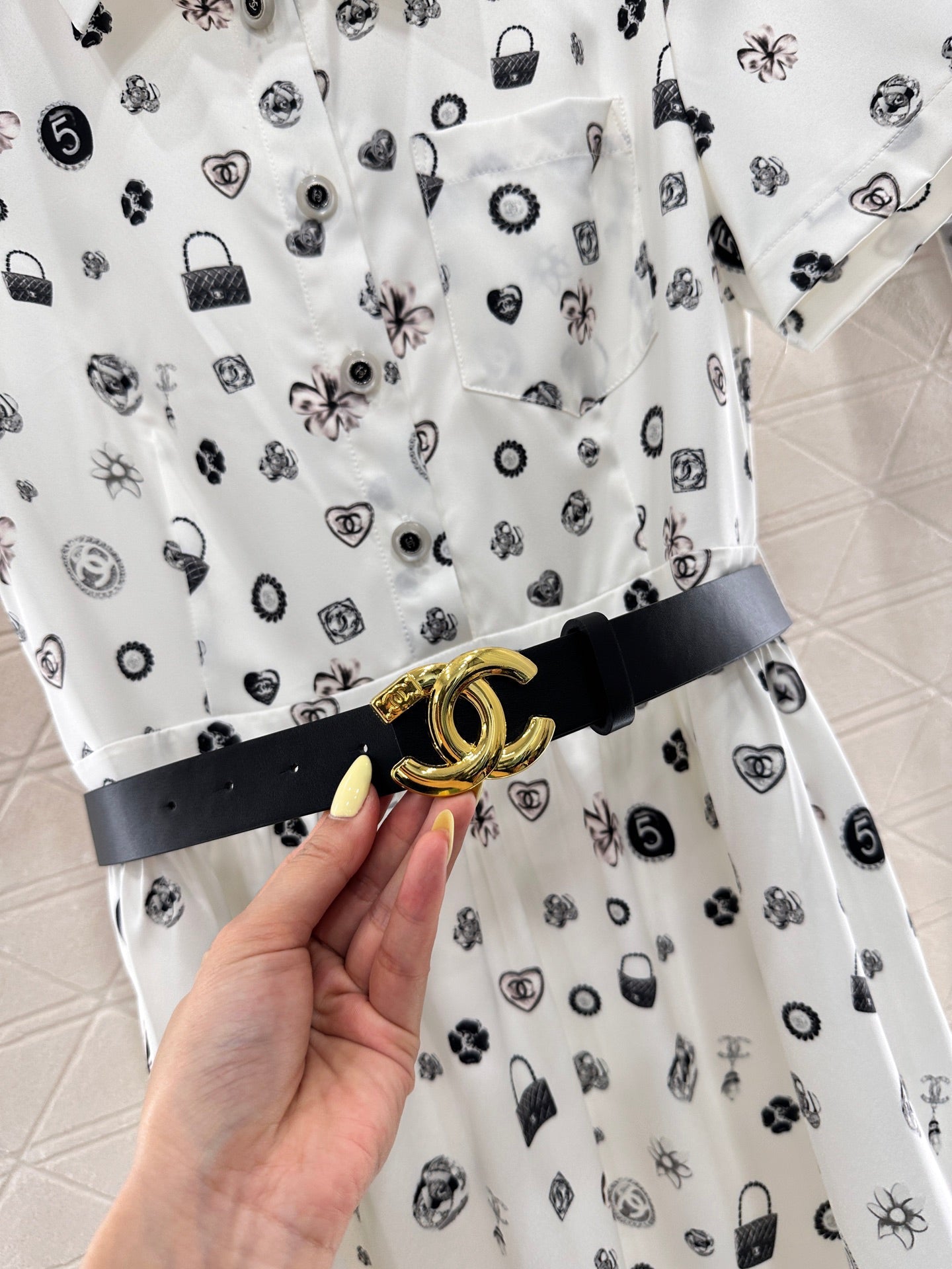 25 new summer printed lapel dresses