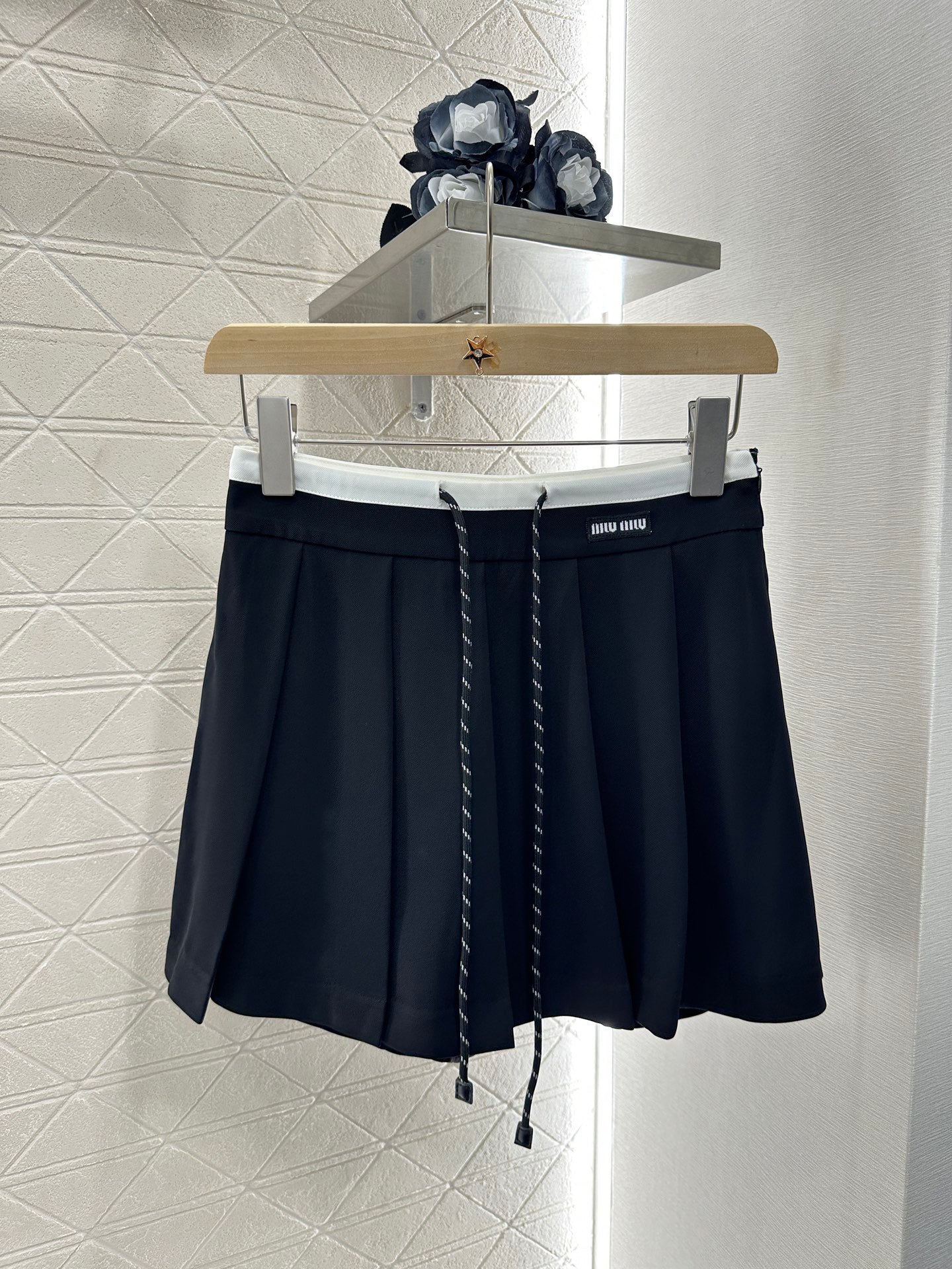 2025 Summer New Drawstring Pleated Short Skirt