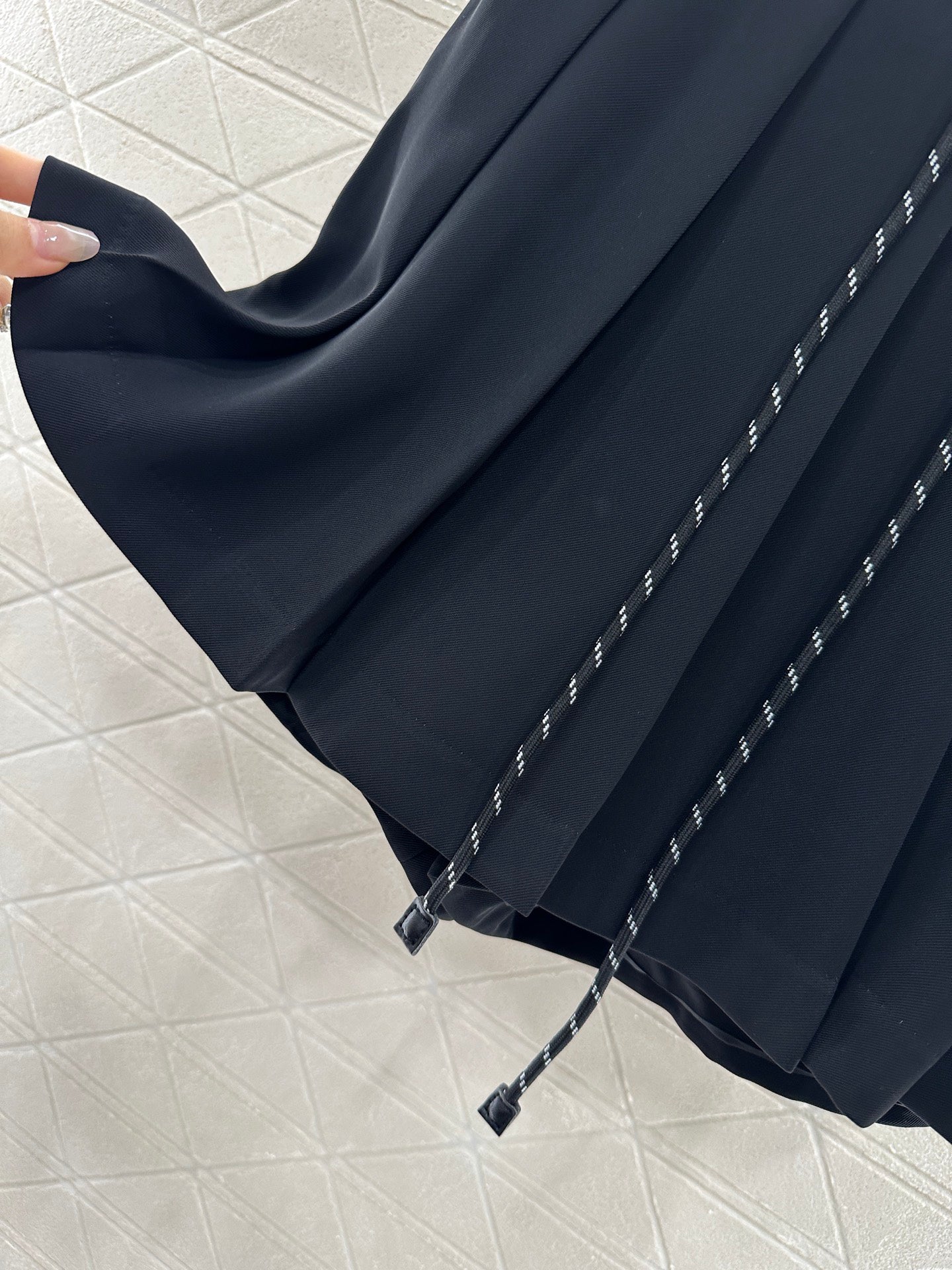2025 Summer New Drawstring Pleated Short Skirt