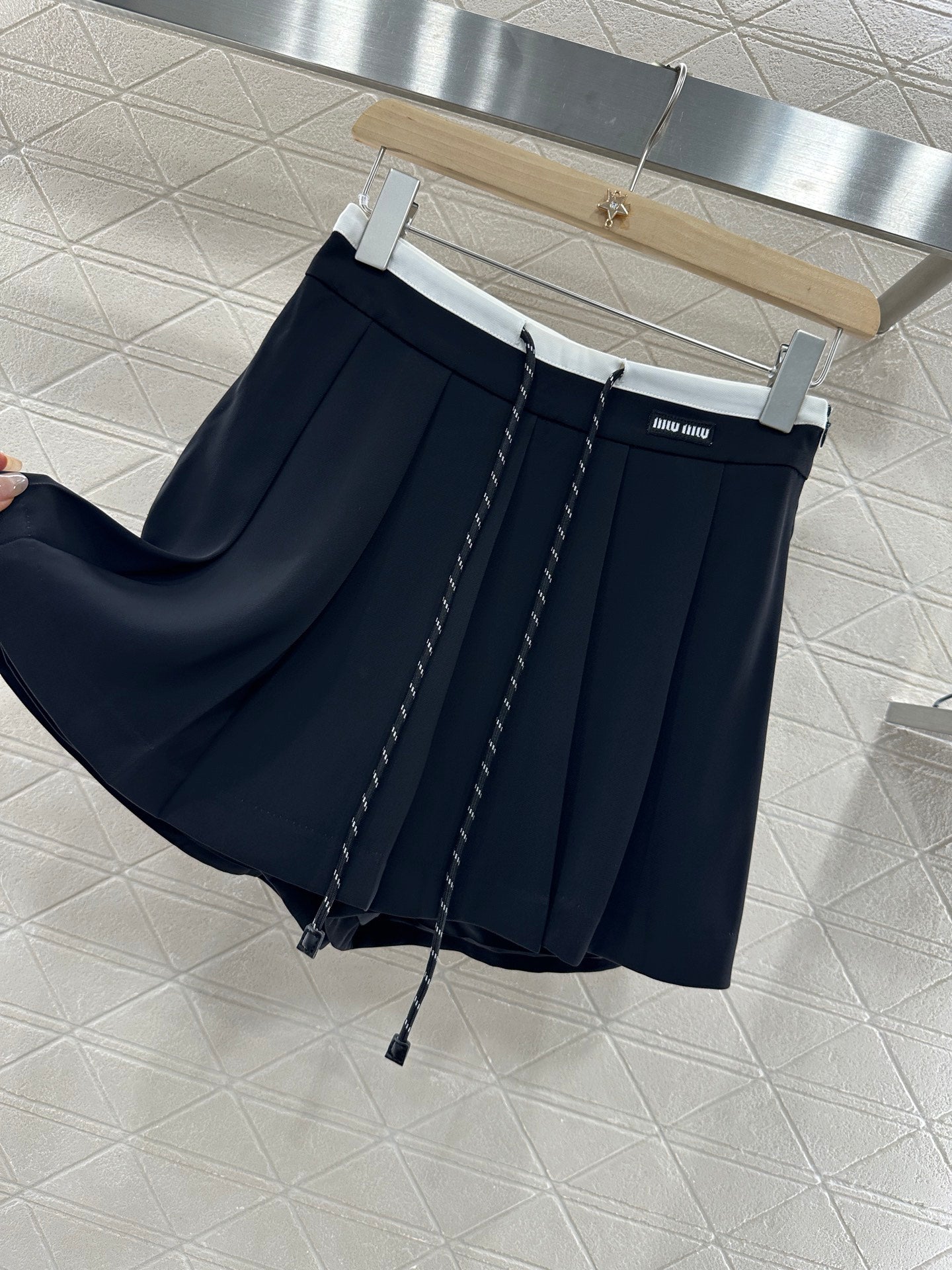 2025 Summer New Drawstring Pleated Short Skirt