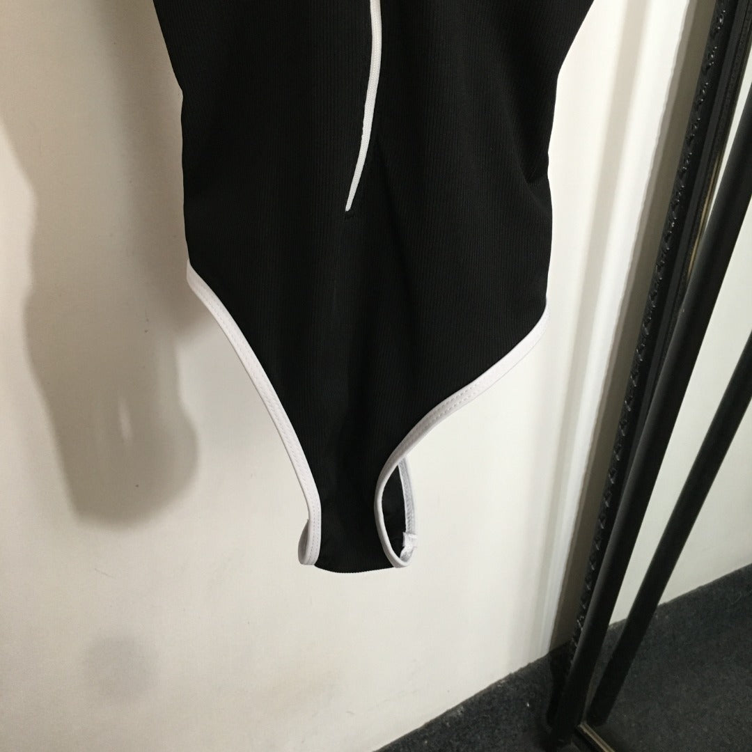 25 new logo embroidered sling one-piece swimsuit