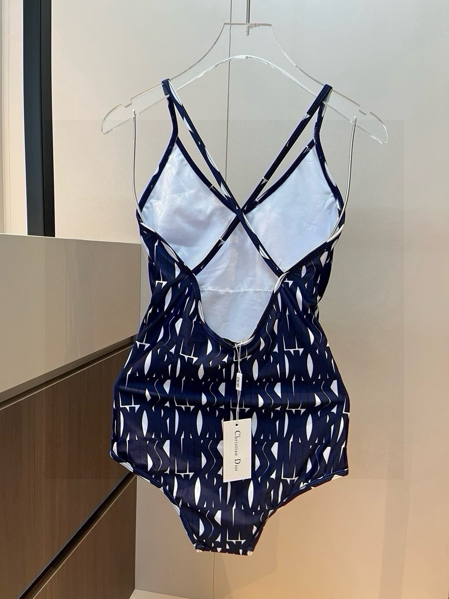 25 Summer New Print Fashion Sexy V-neck Suspender Top One-piece Swimsuit