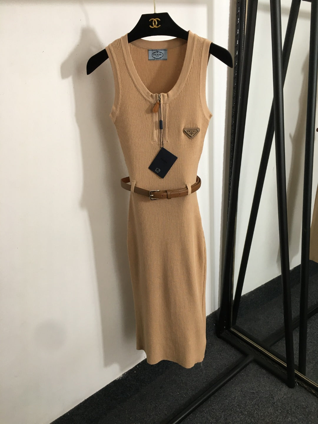 25 new summer knitted sleeveless vest dress