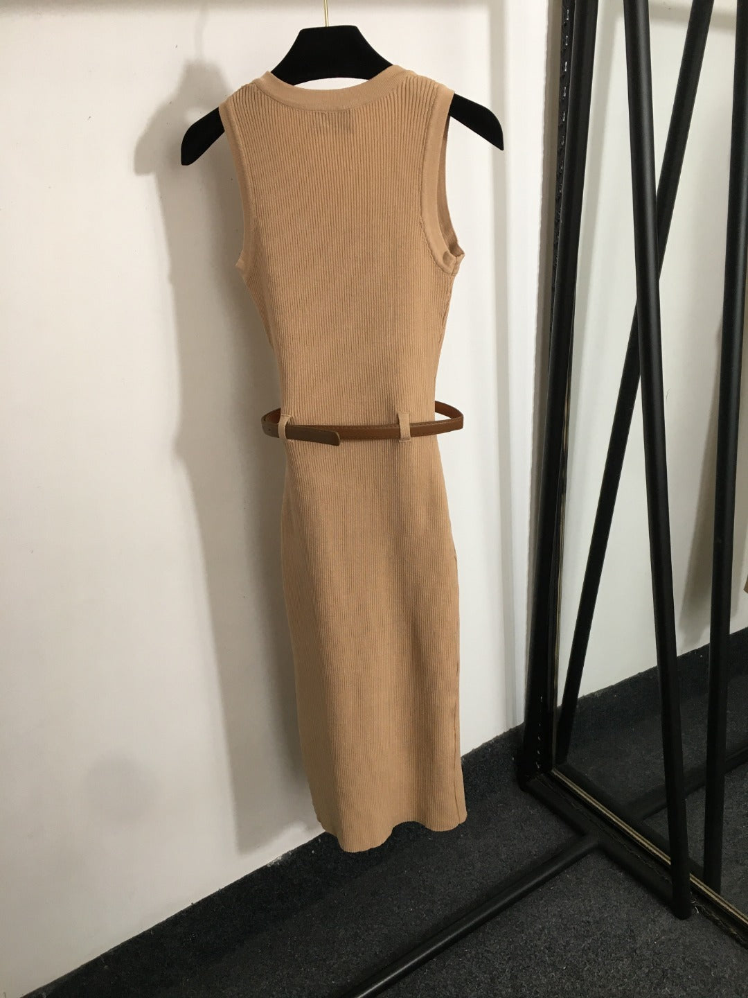 25 new summer knitted sleeveless vest dress