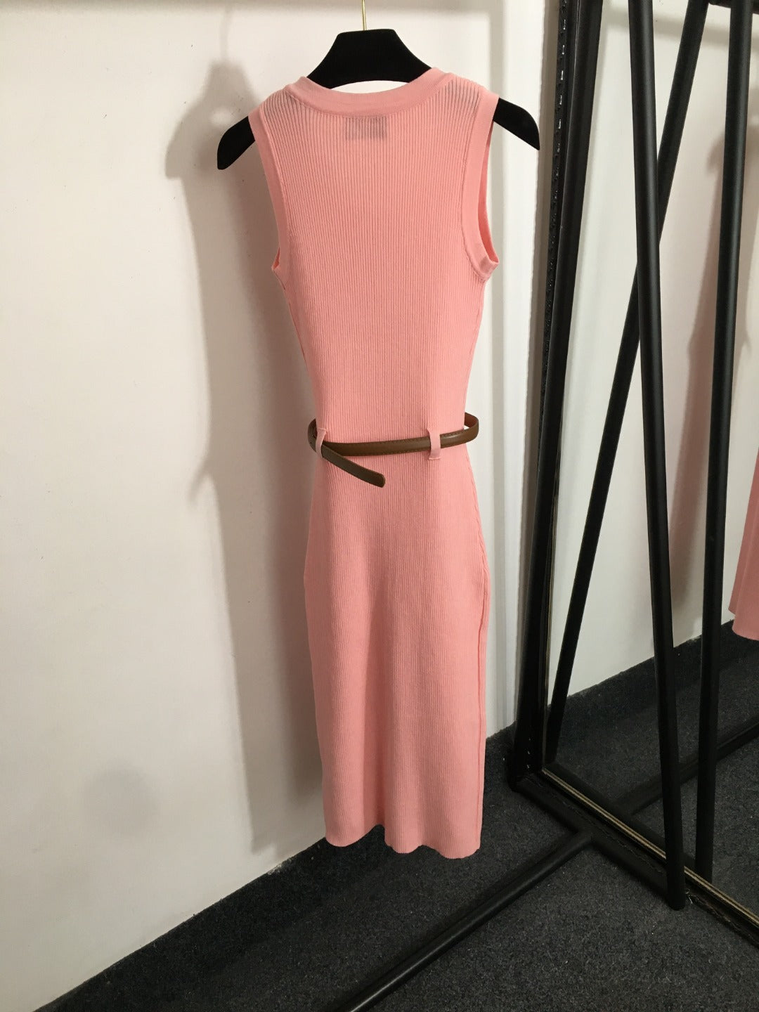 25 new summer knitted sleeveless vest dress