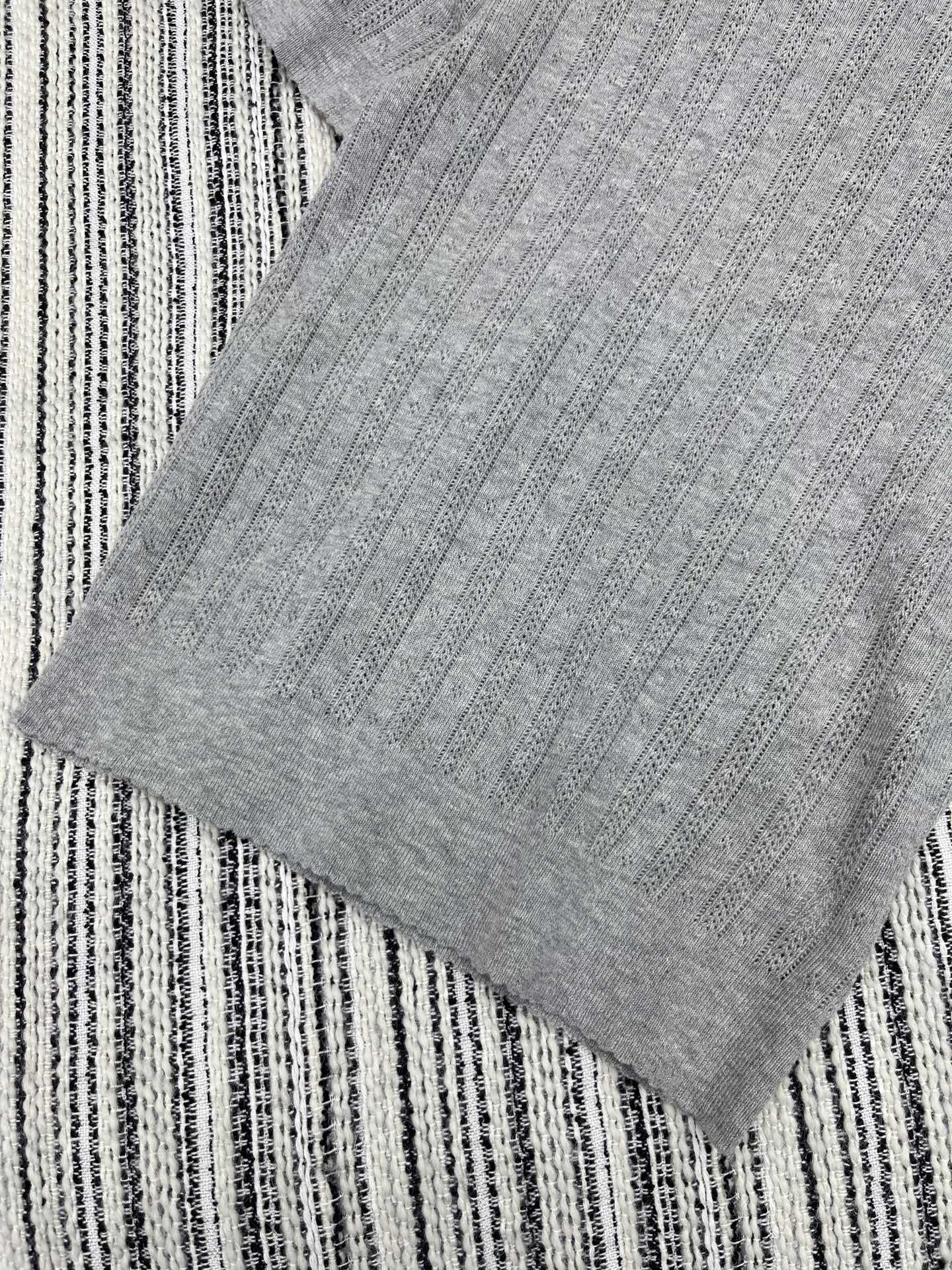 2025SS Spring and Summer New Round Neck Crochet Short Sleeves