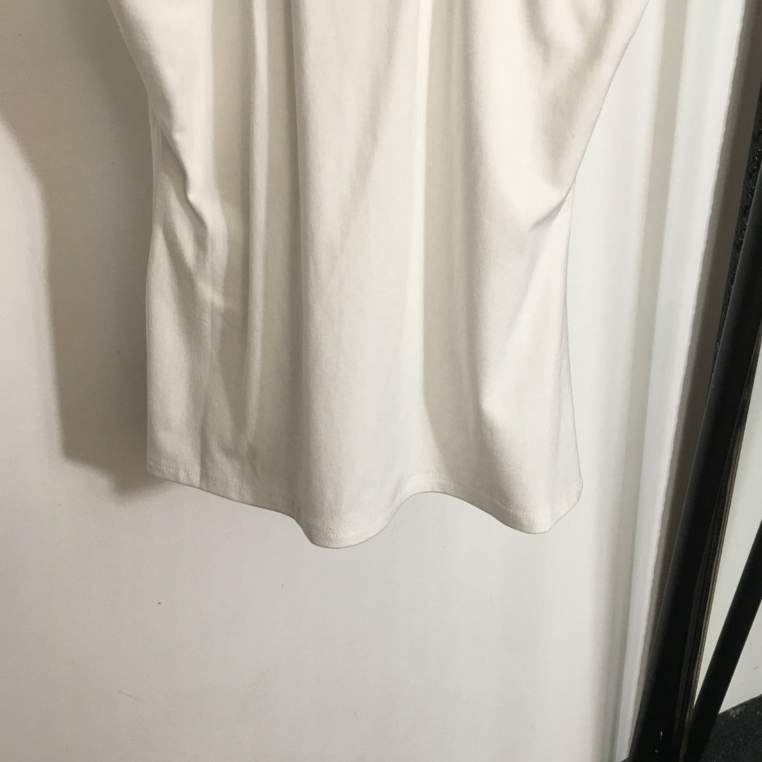 25 Summer new logo offset printing contrasting color bottoming vest