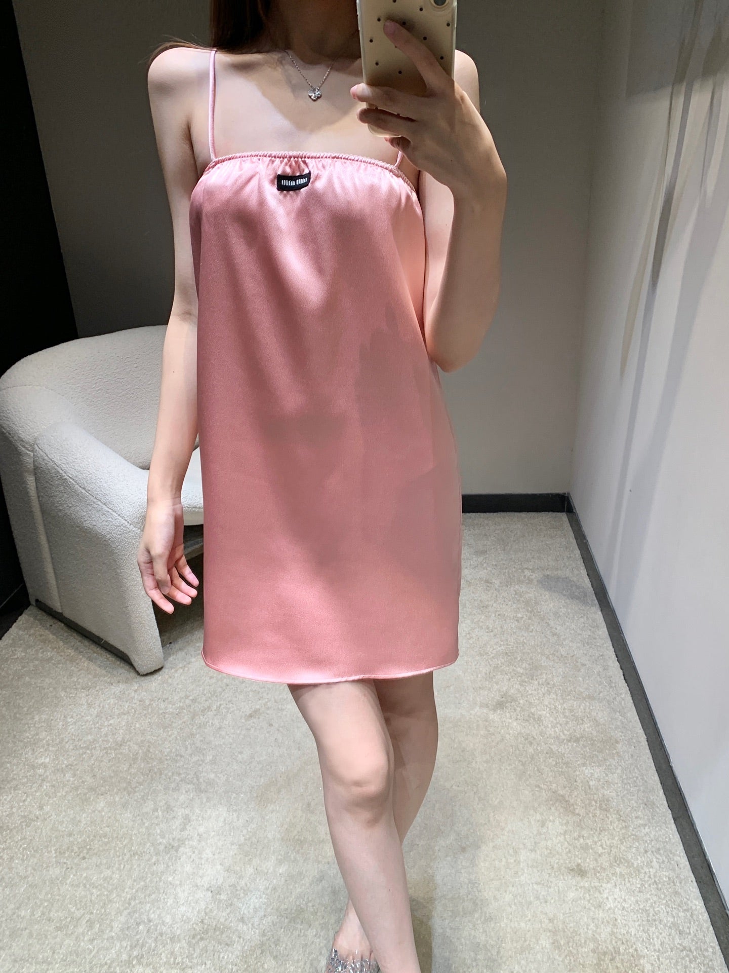 5Ss Spring/Summer New Acetate Sling Dress