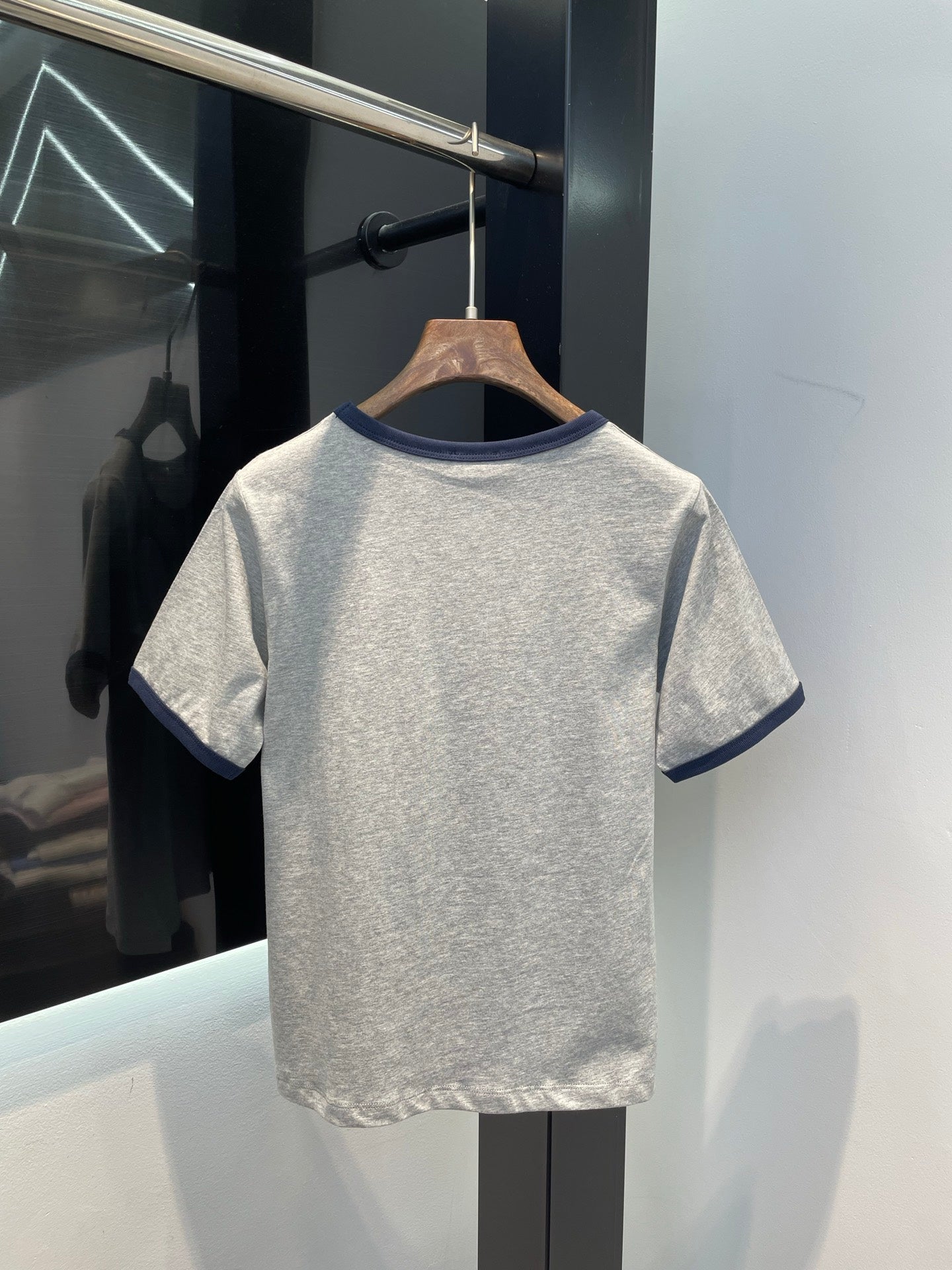 25 Summer new simple letter logo round neck T-shirt