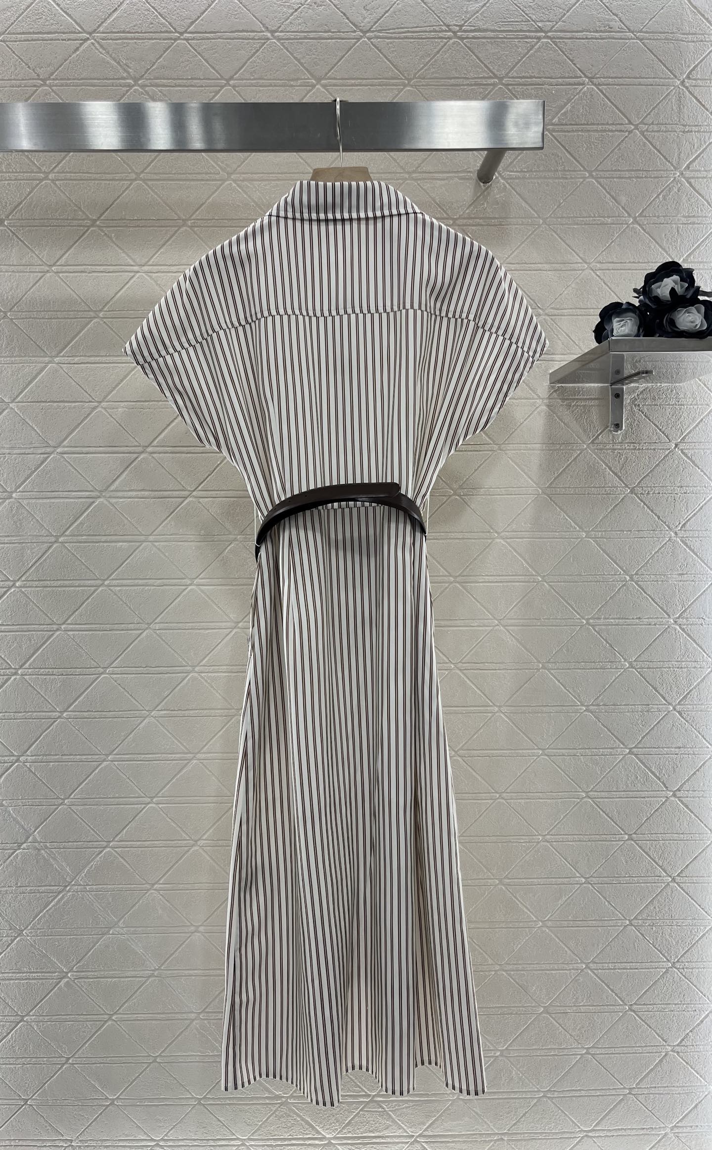 2025 Summer New Striped Belt Dress