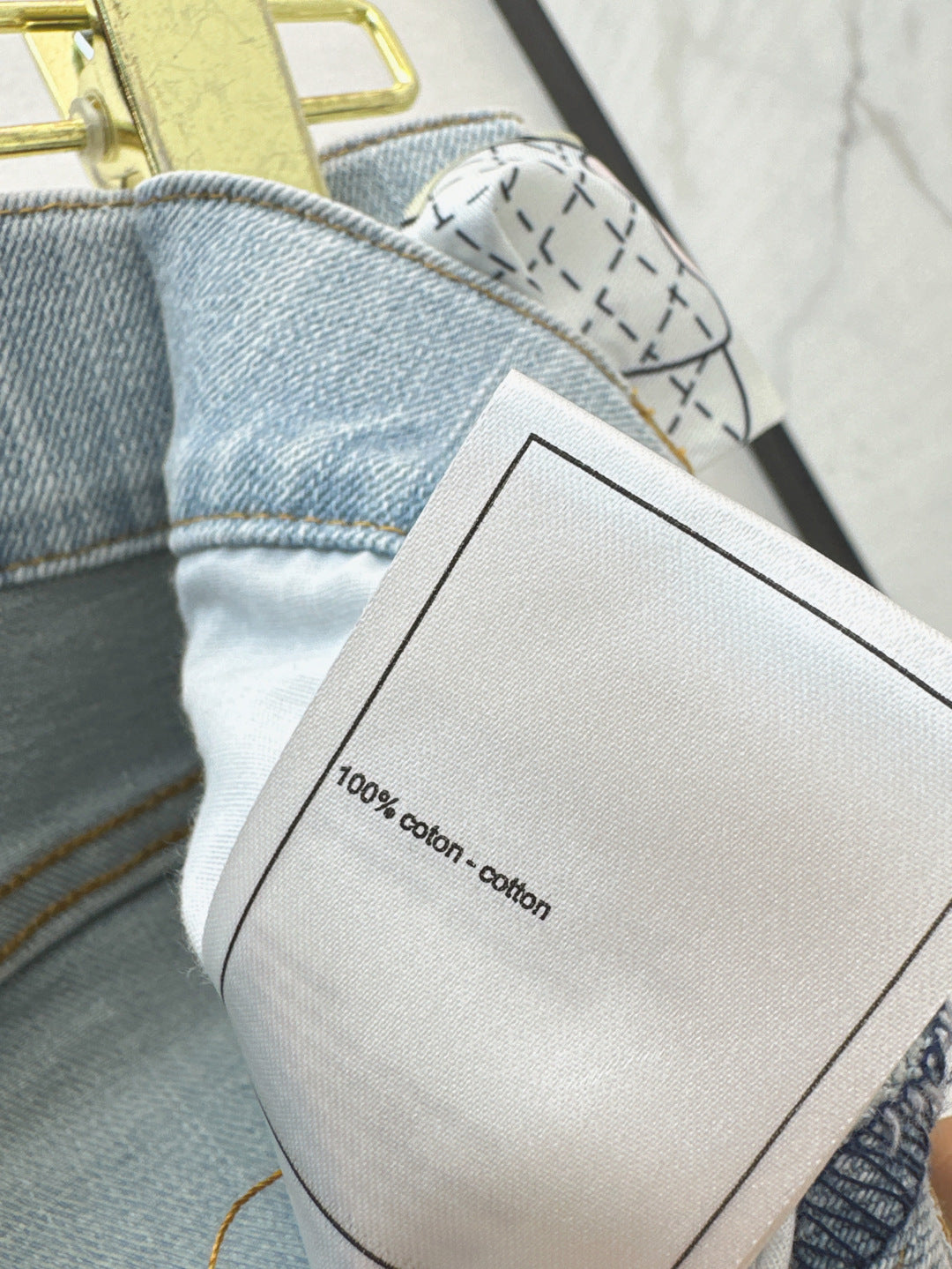 25Ss Spring and Summer New Silk Scarf Ribbon High Waist Slim Jeans