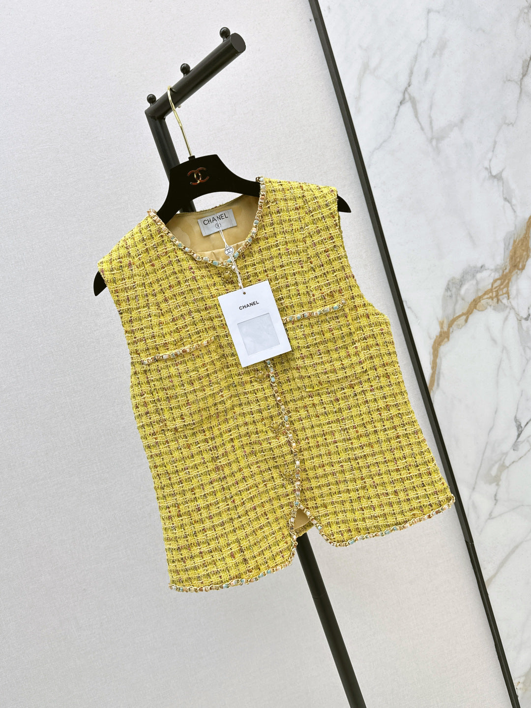 25Ss Spring and Summer New Tweed Vest Jacket