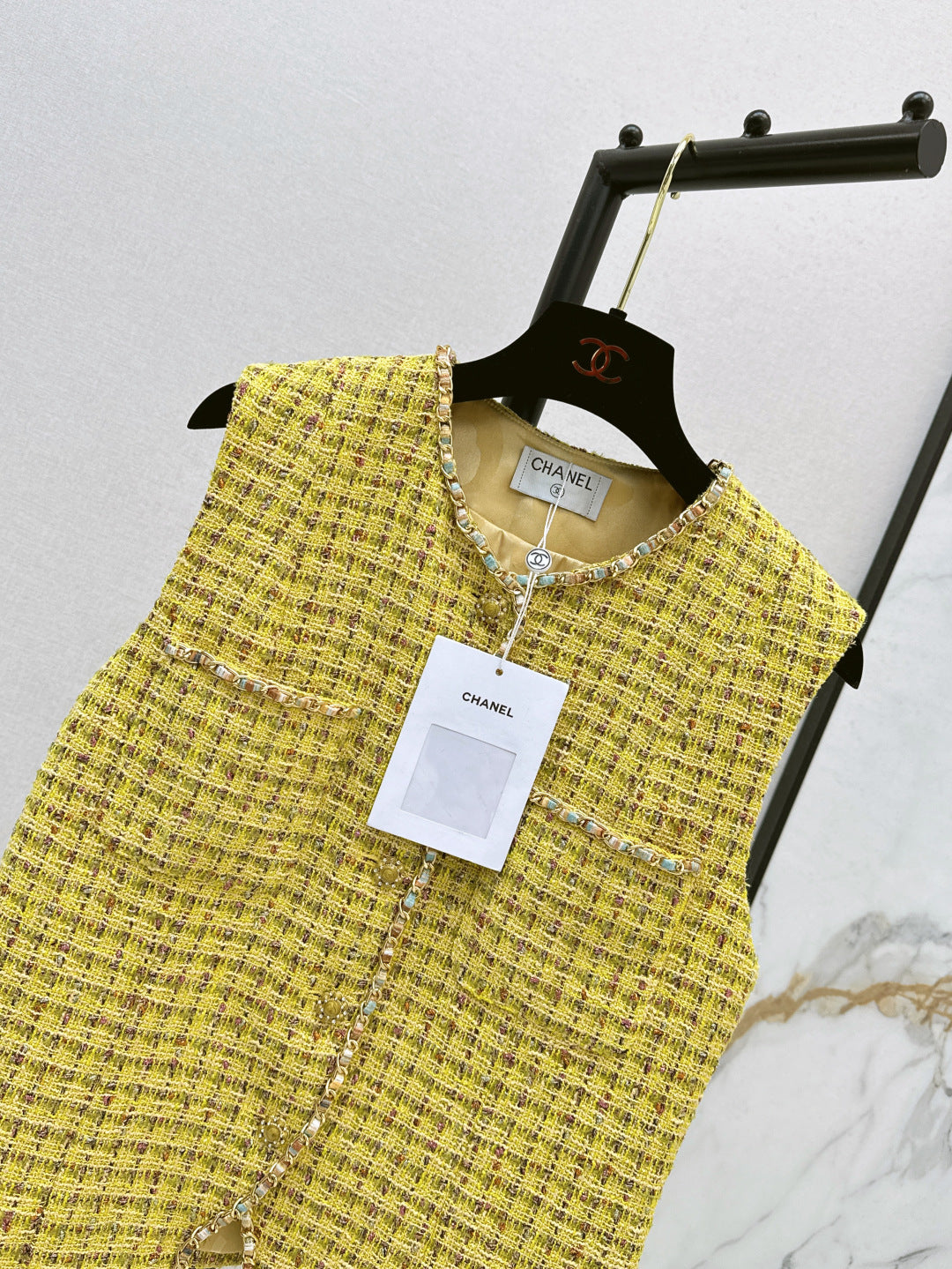 25Ss Spring and Summer New Tweed Vest Jacket