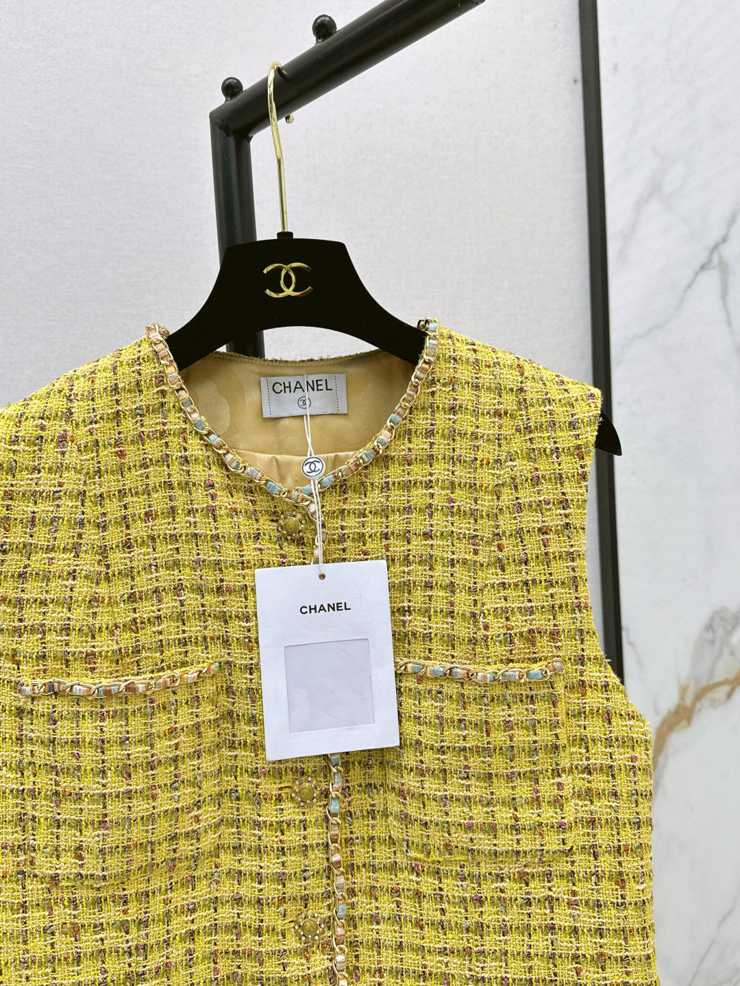 25Ss Spring and Summer New Tweed Vest Jacket