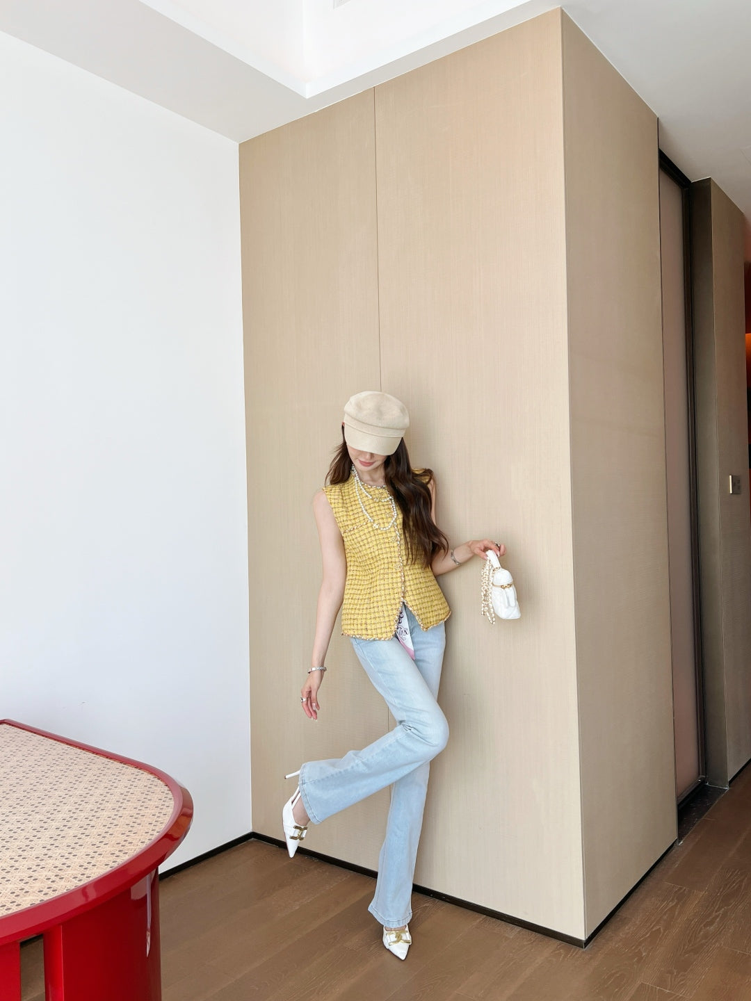 25Ss Spring and Summer New Tweed Vest Jacket