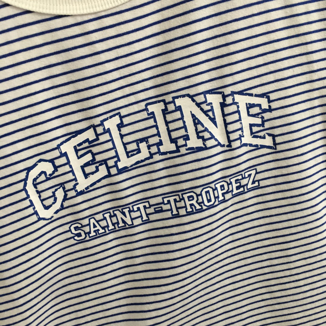 25 Summer new logo letter print striped short-sleeved T-shirt