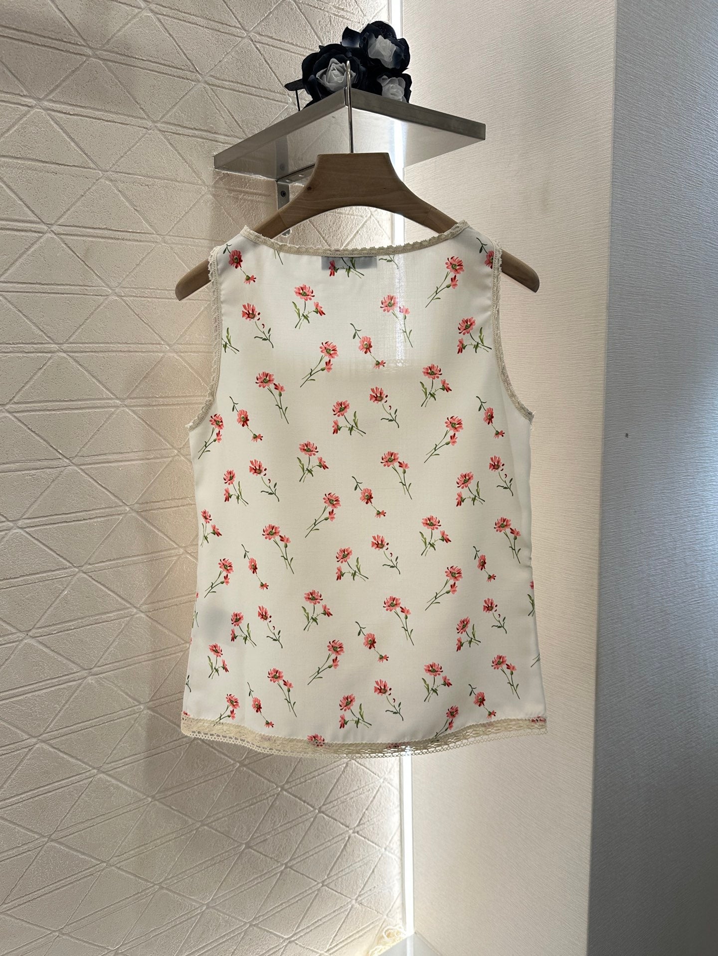 2025 Summer New Floral Vest Shorts Set