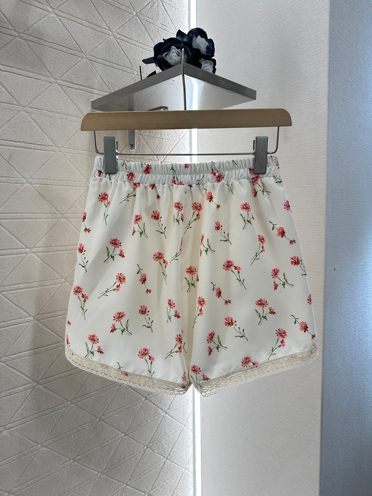 2025 Summer New Floral Vest Shorts Set