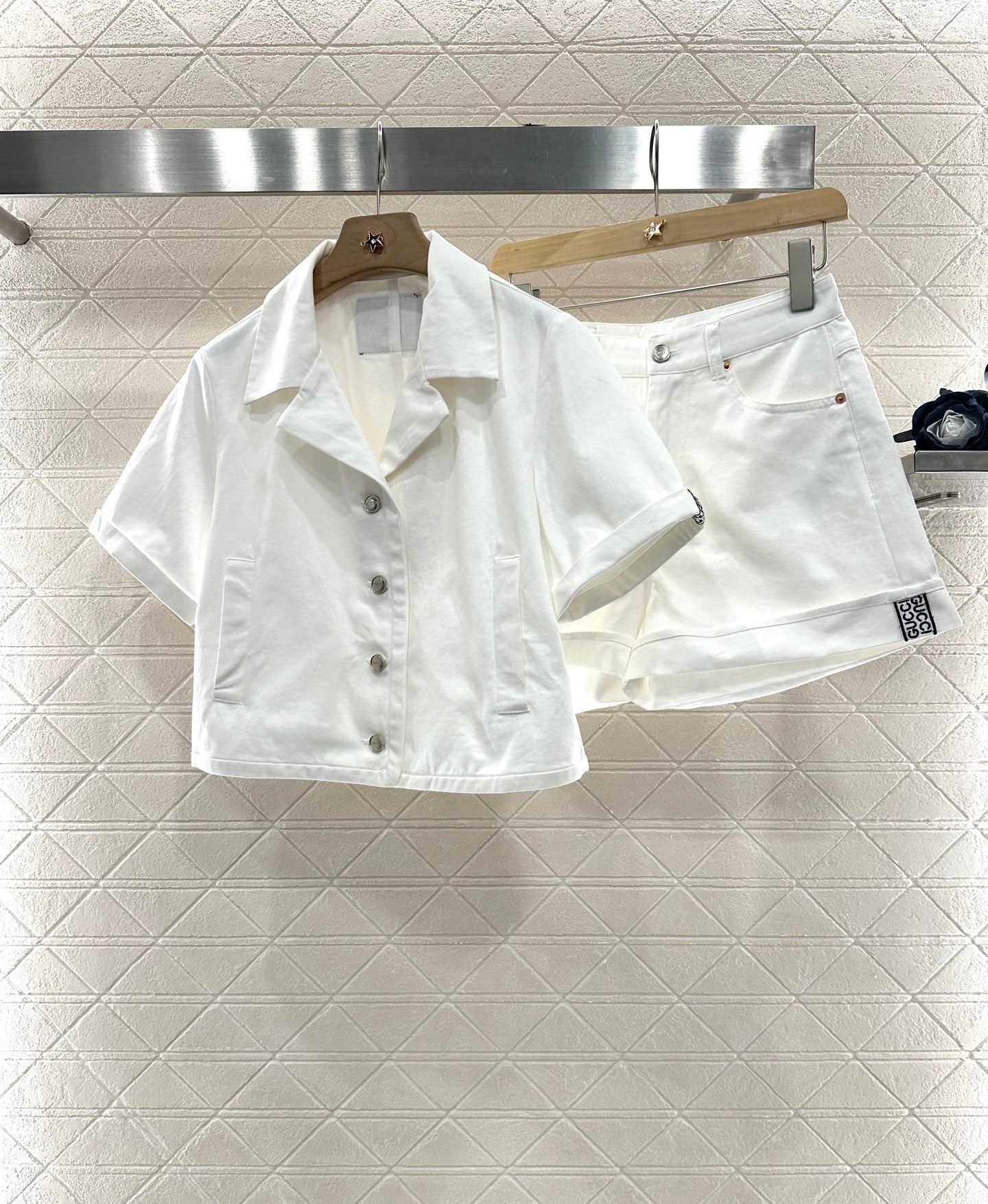 2025 Summer New Short Sleeve Jacket Coat Shorts Set