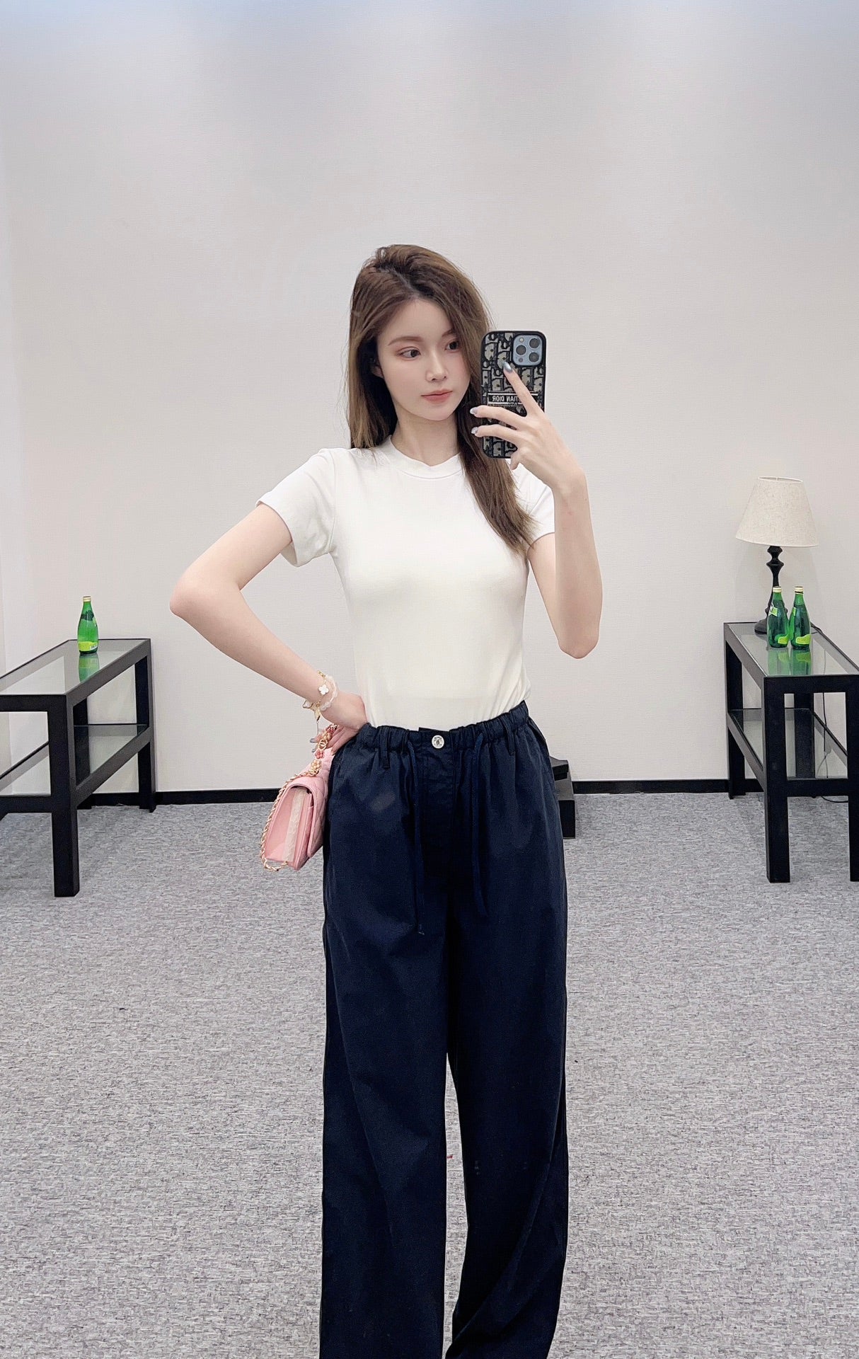 2025 Summer New Arrivals Wide Leg Drawstring Trousers