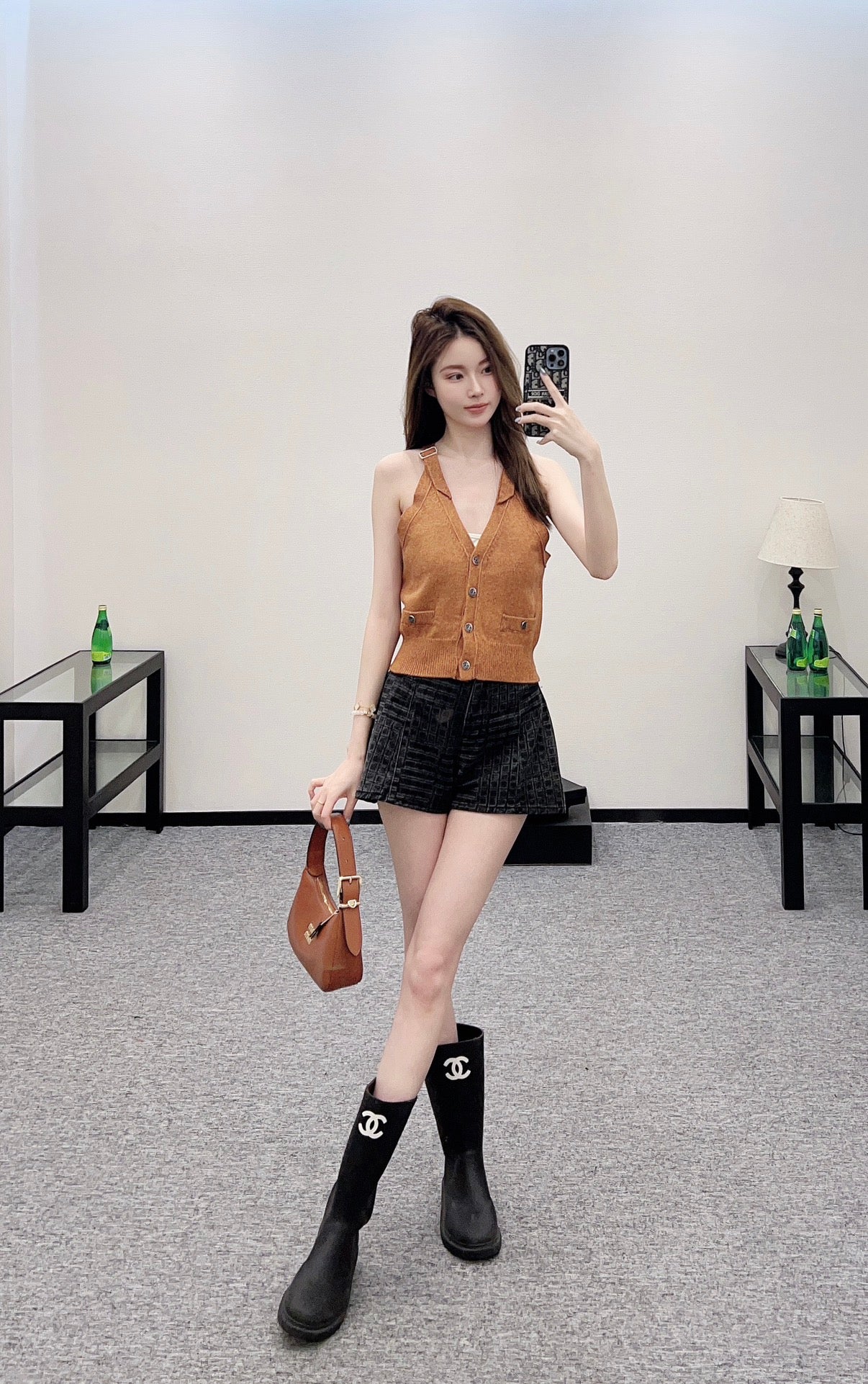 2025 new style new buckle knitted vest