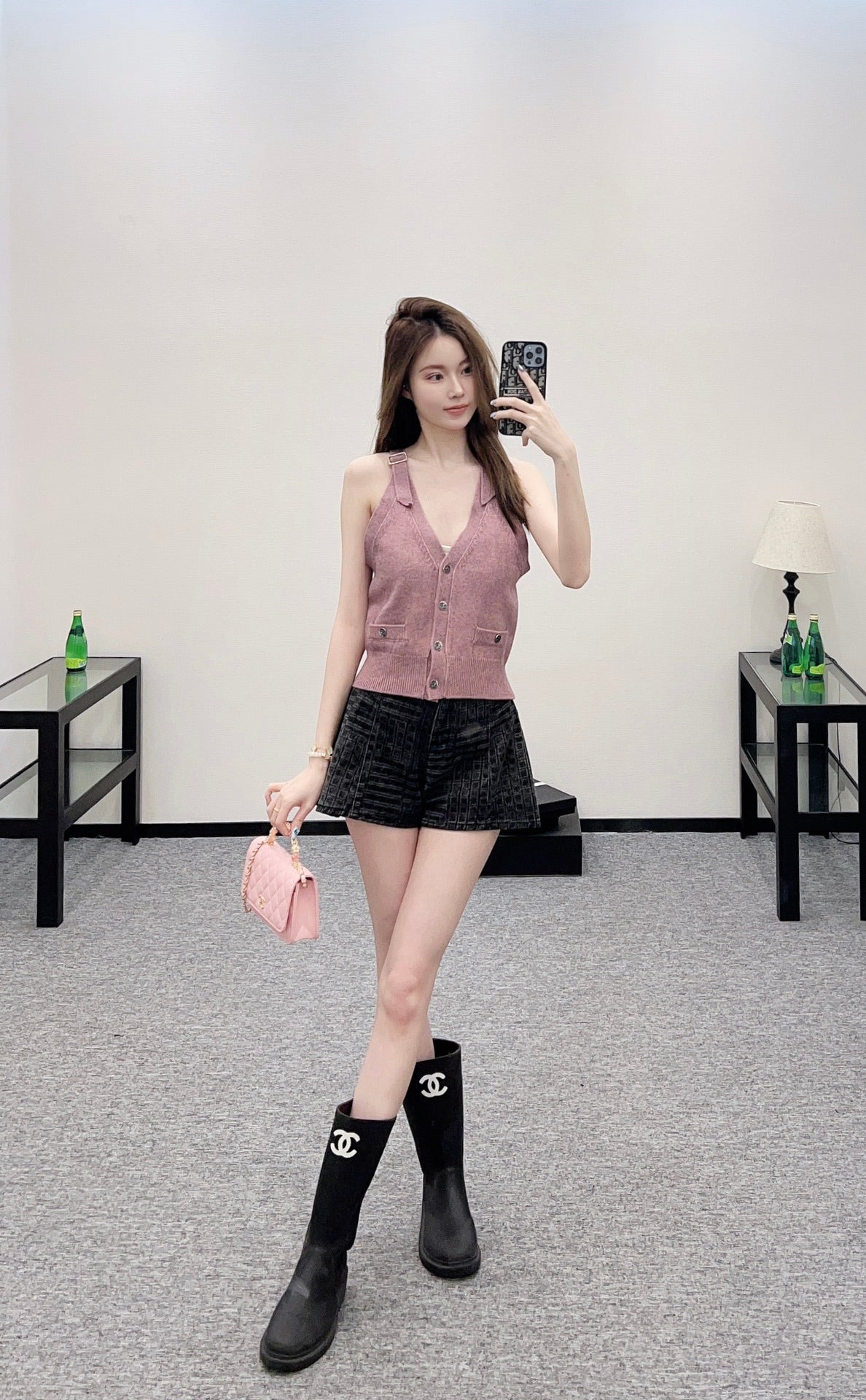 2025 new style new buckle knitted vest