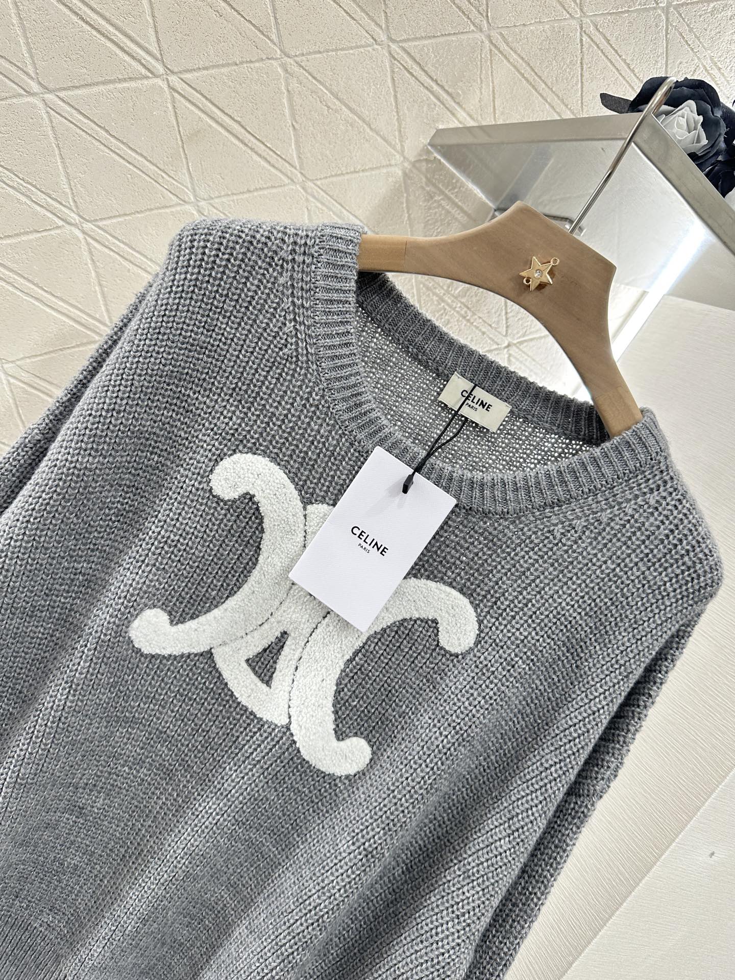2025 Summer New Arrival All-match Arc de Triomphe Pullover Sweater