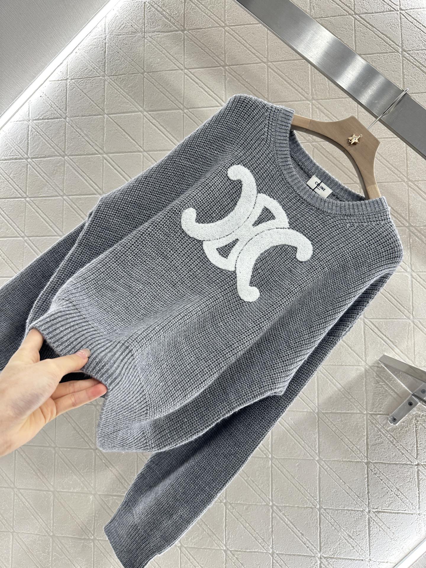 2025 Summer New Arrival All-match Arc de Triomphe Pullover Sweater
