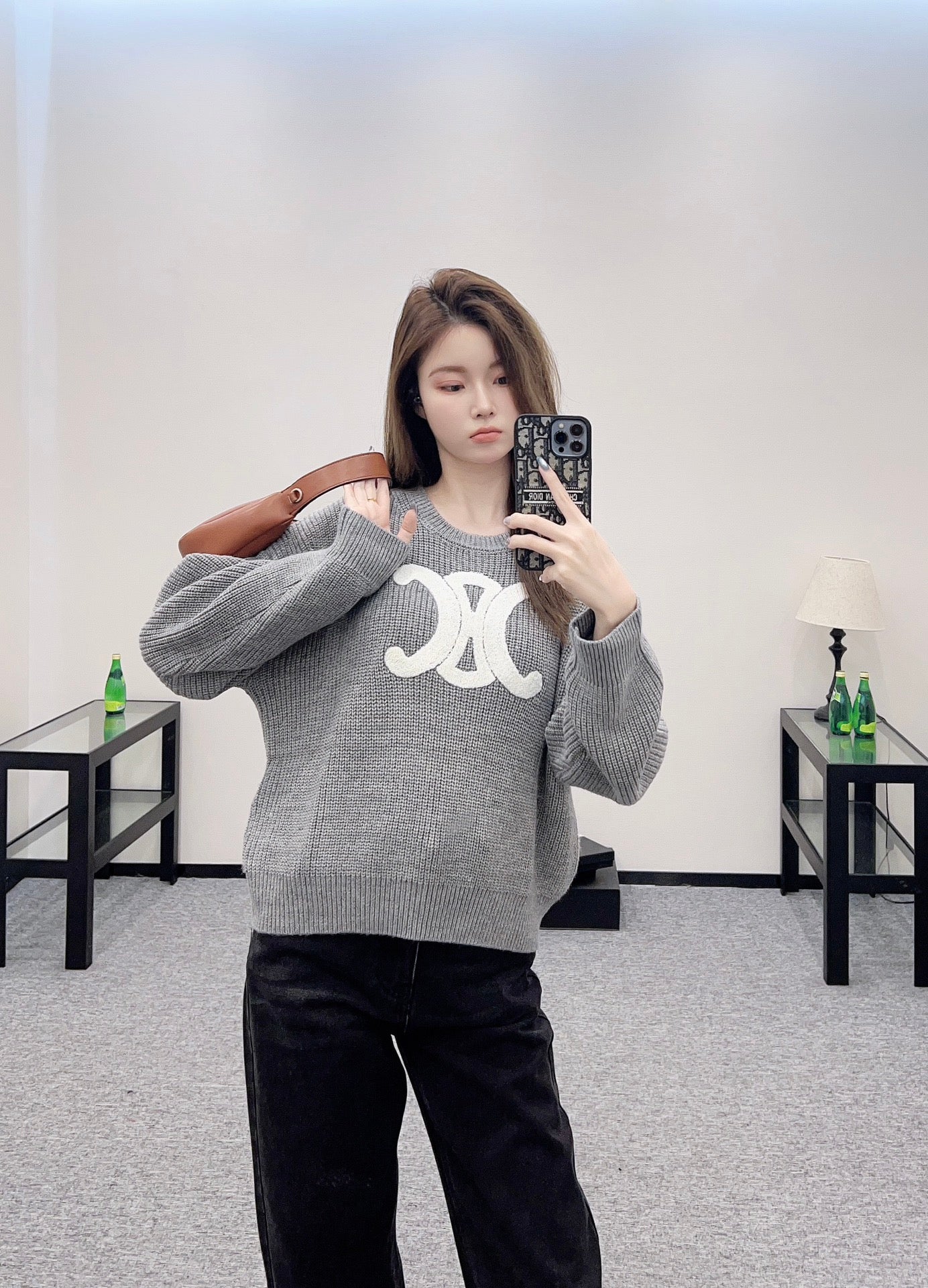 2025 Summer New Arrival All-match Arc de Triomphe Pullover Sweater