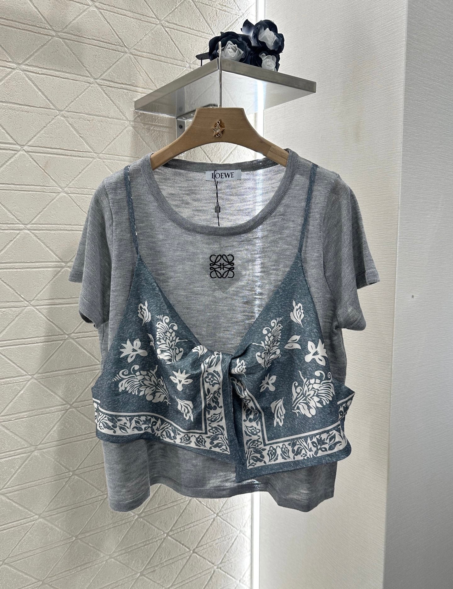 2025 Summer New Ethnic Style Printed Knitted Tops