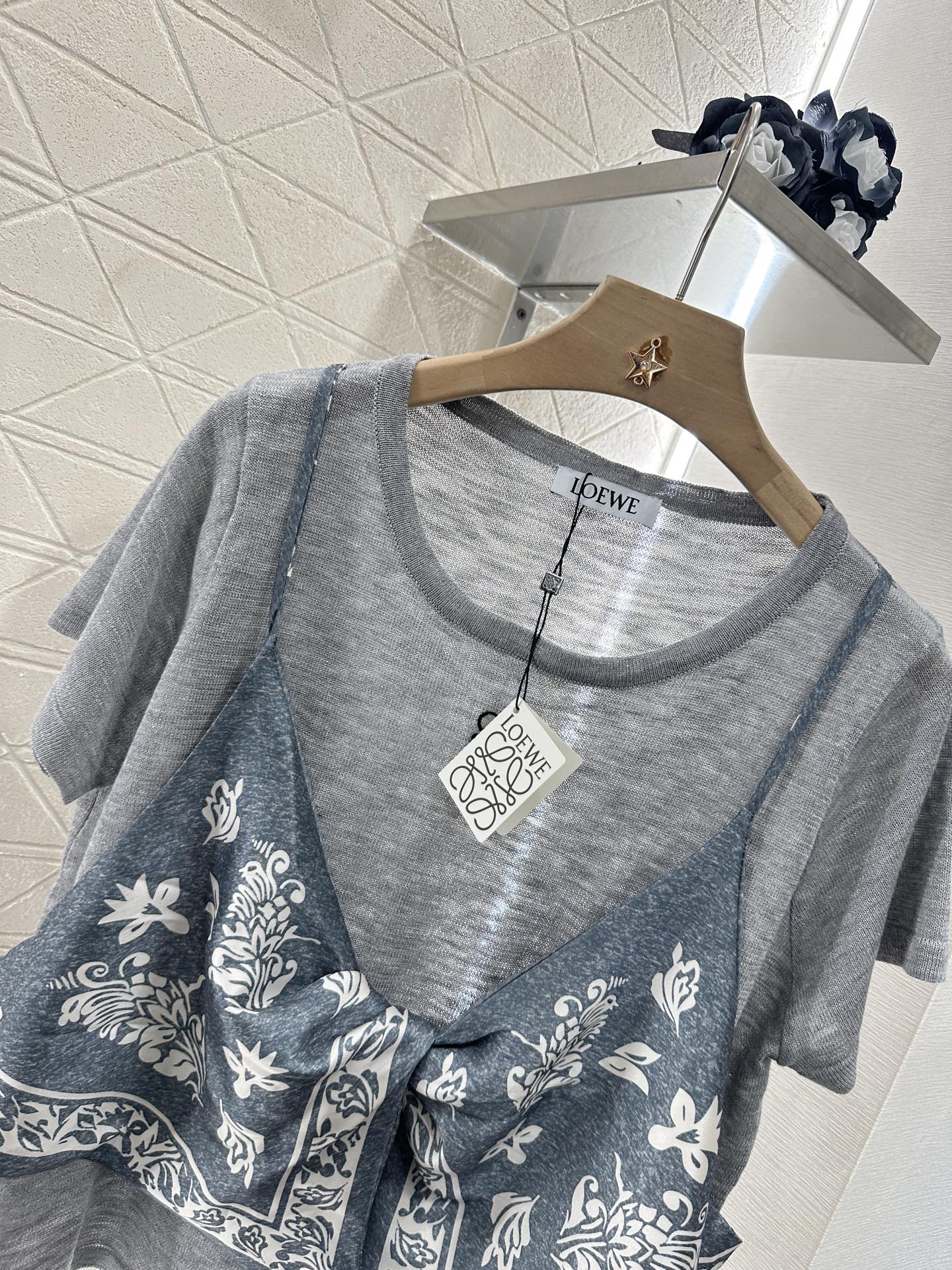 2025 Summer New Ethnic Style Printed Knitted Tops