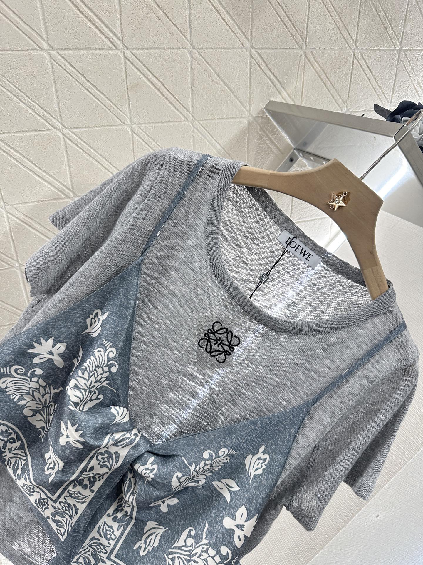 2025 Summer New Ethnic Style Printed Knitted Tops