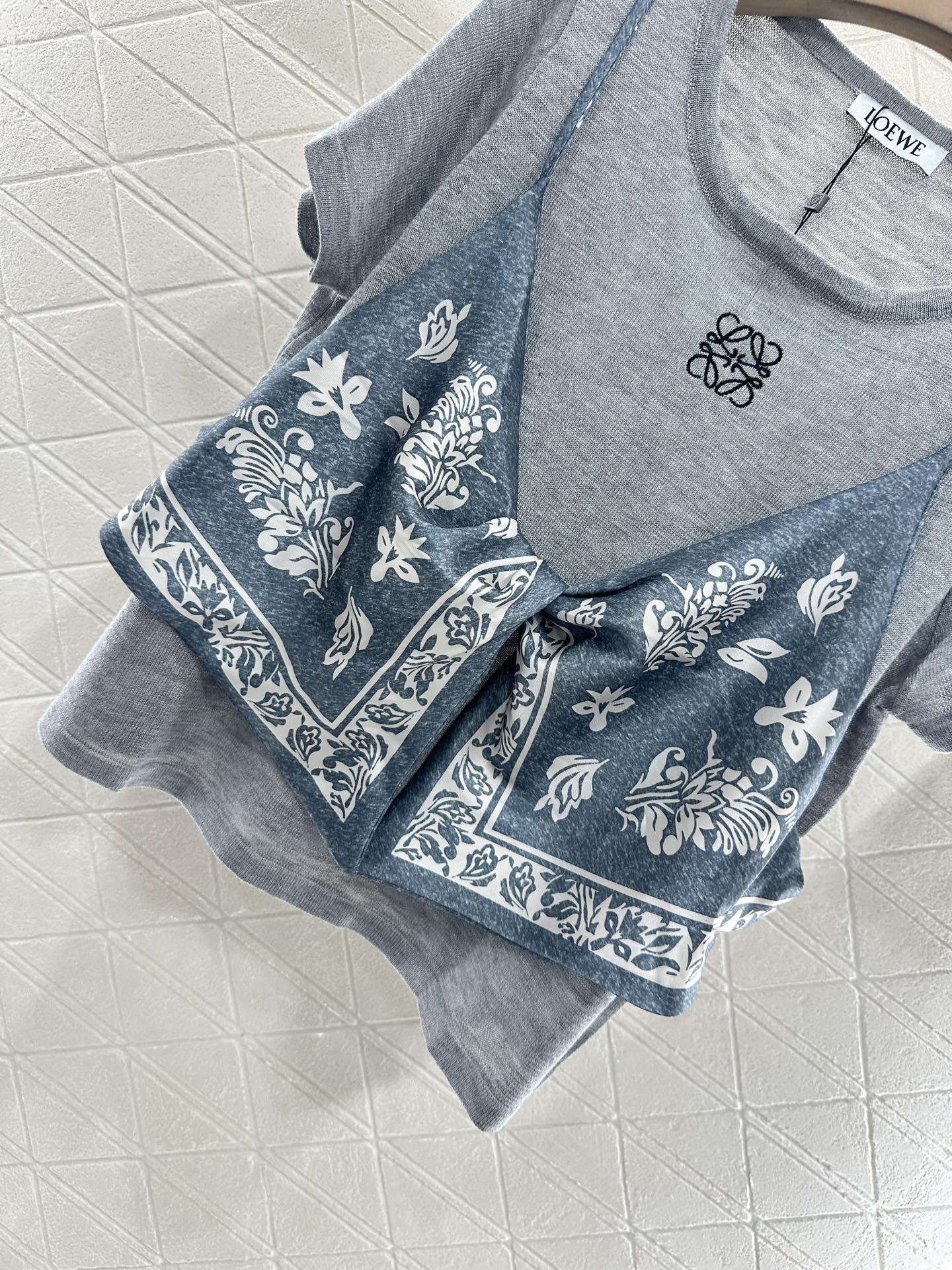 2025 Summer New Ethnic Style Printed Knitted Tops