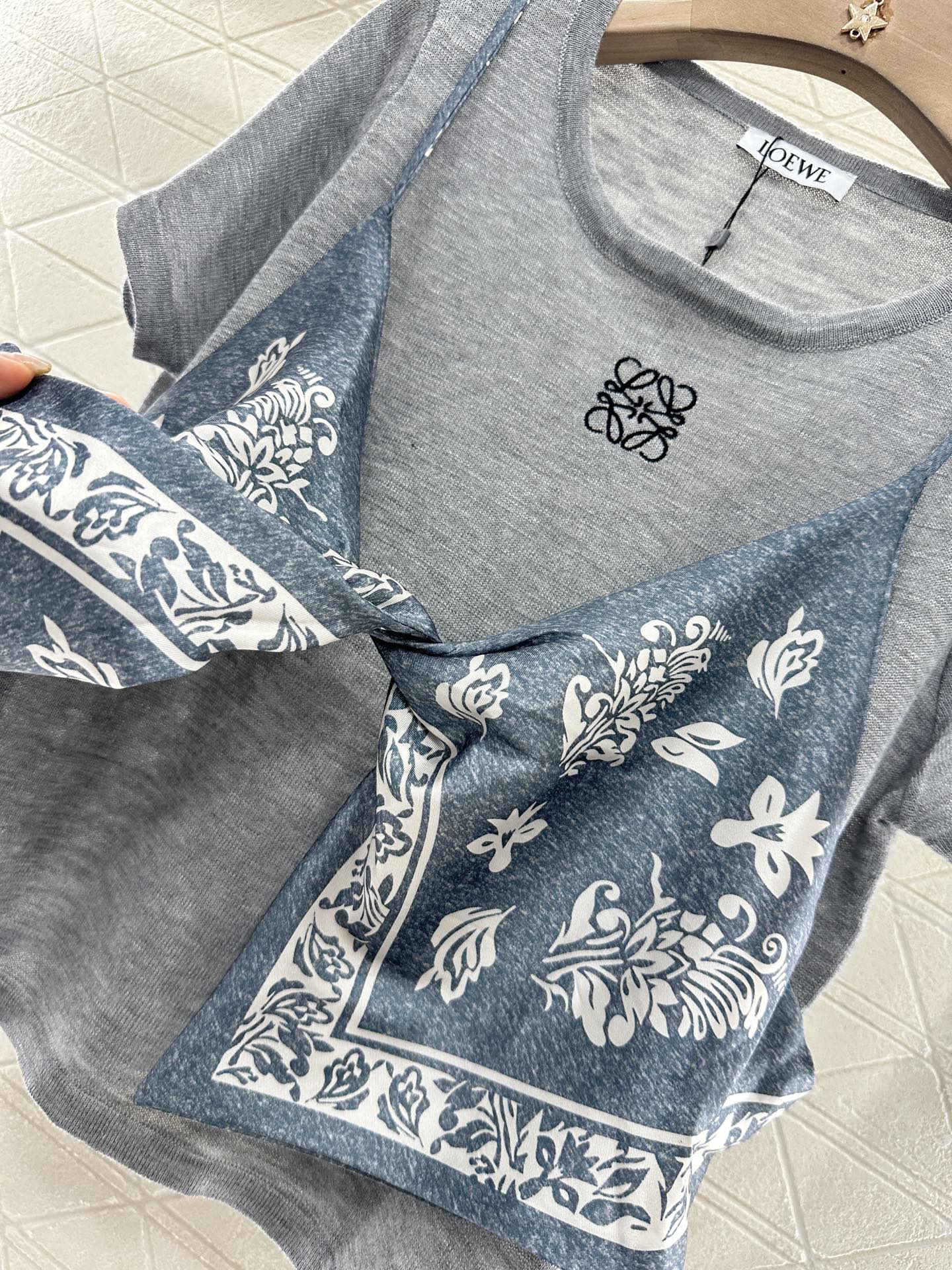 2025 Summer New Ethnic Style Printed Knitted Tops