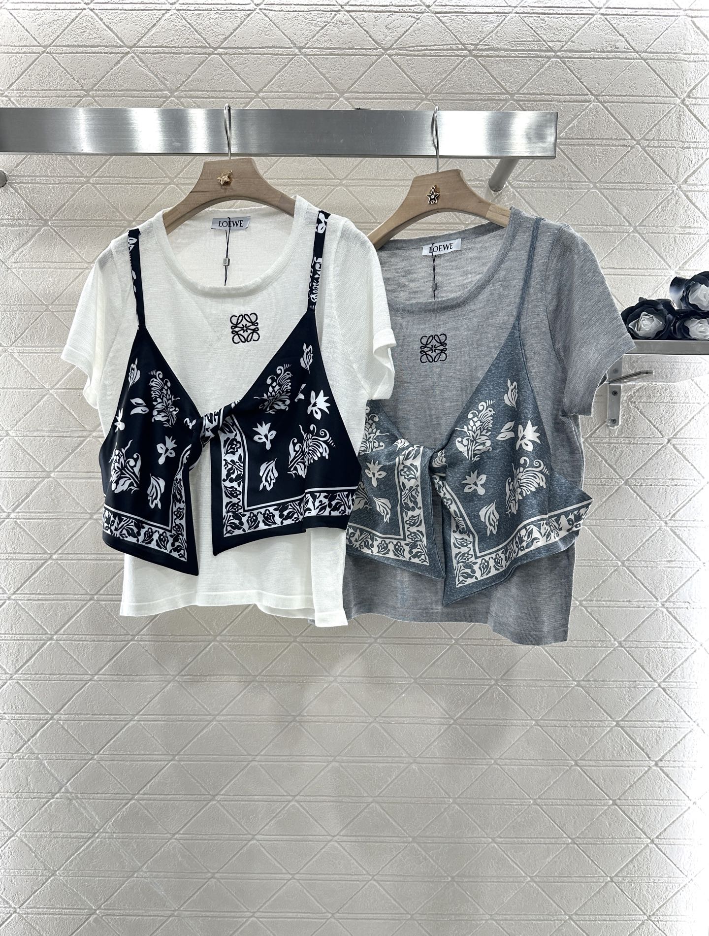 2025 Summer New Ethnic Style Printed Knitted Tops