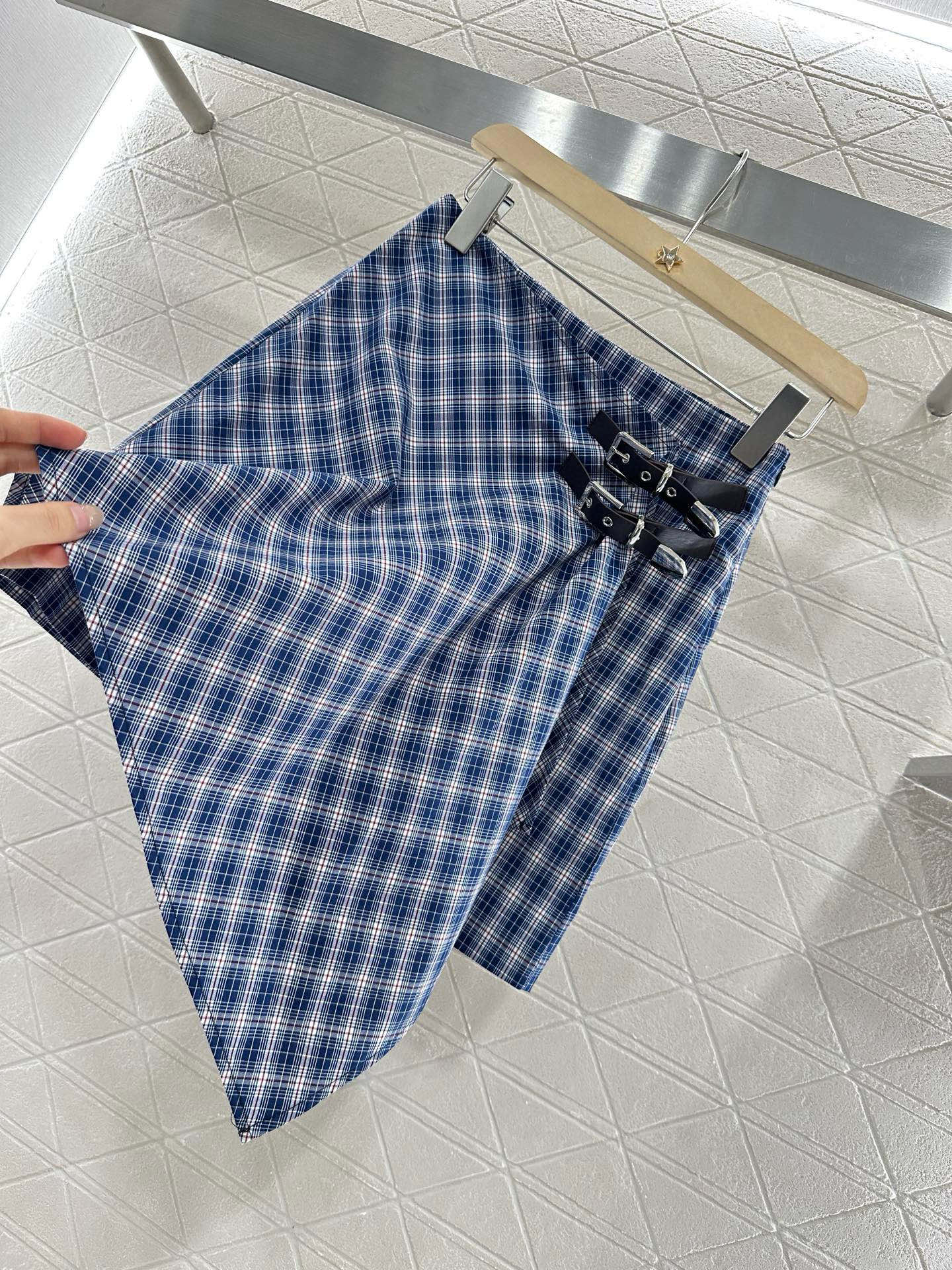 2025 Summer New Plaid Tube Top Miniskirt Set