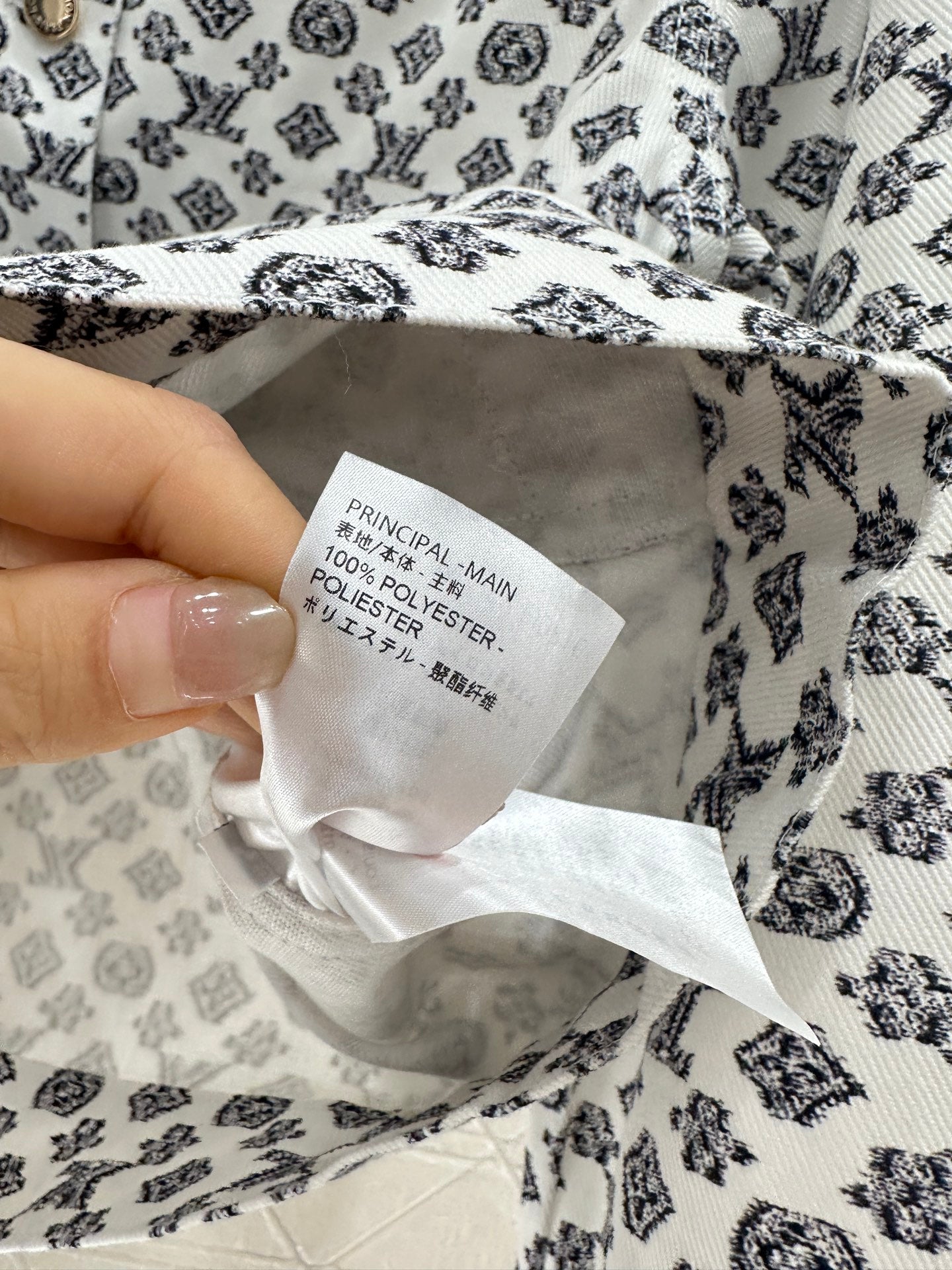 2025 Summer New Printed Denim Jacket Coat Short Skirt Suit