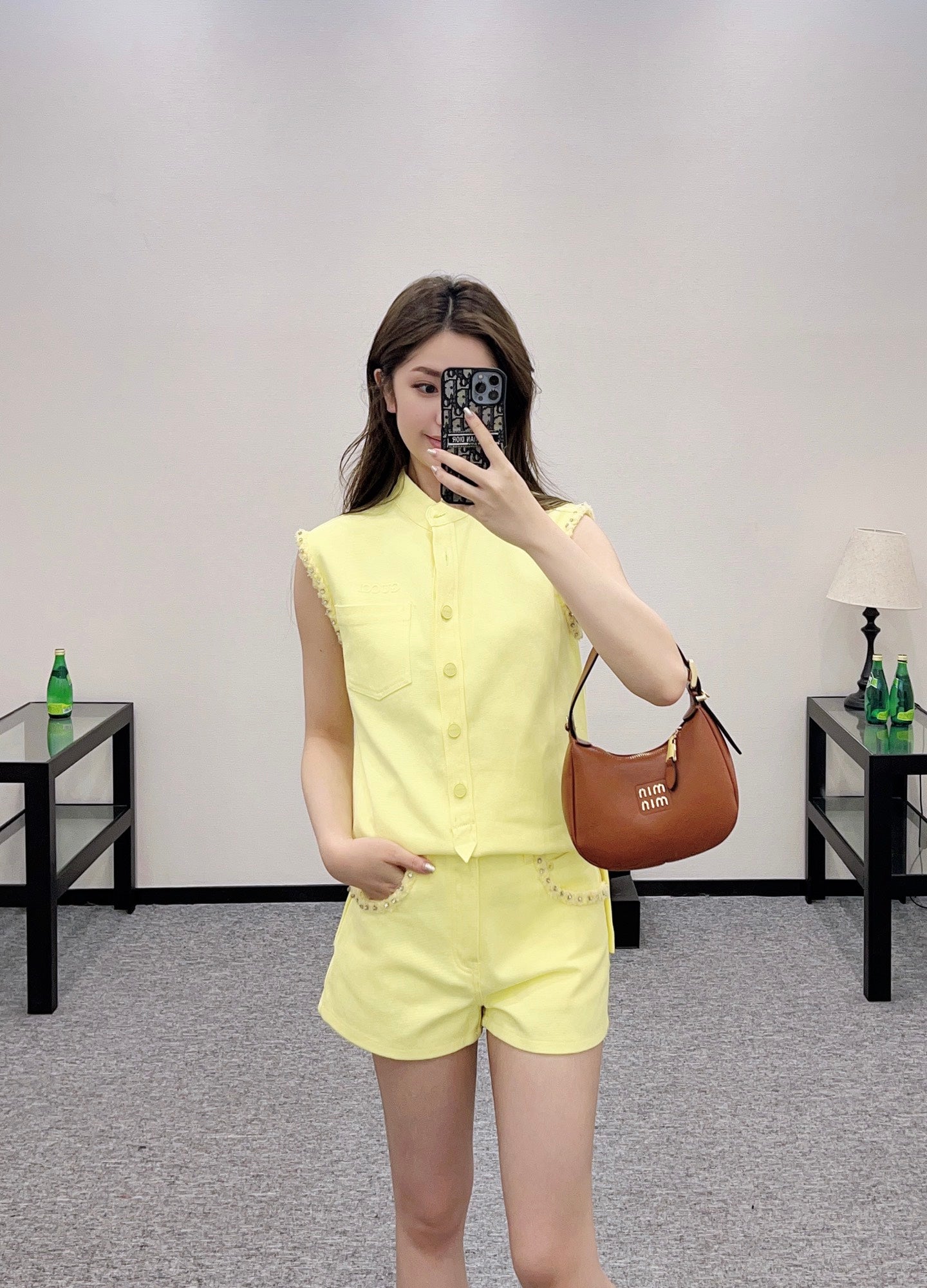 2025 Summer New Vest Top Shorts Set