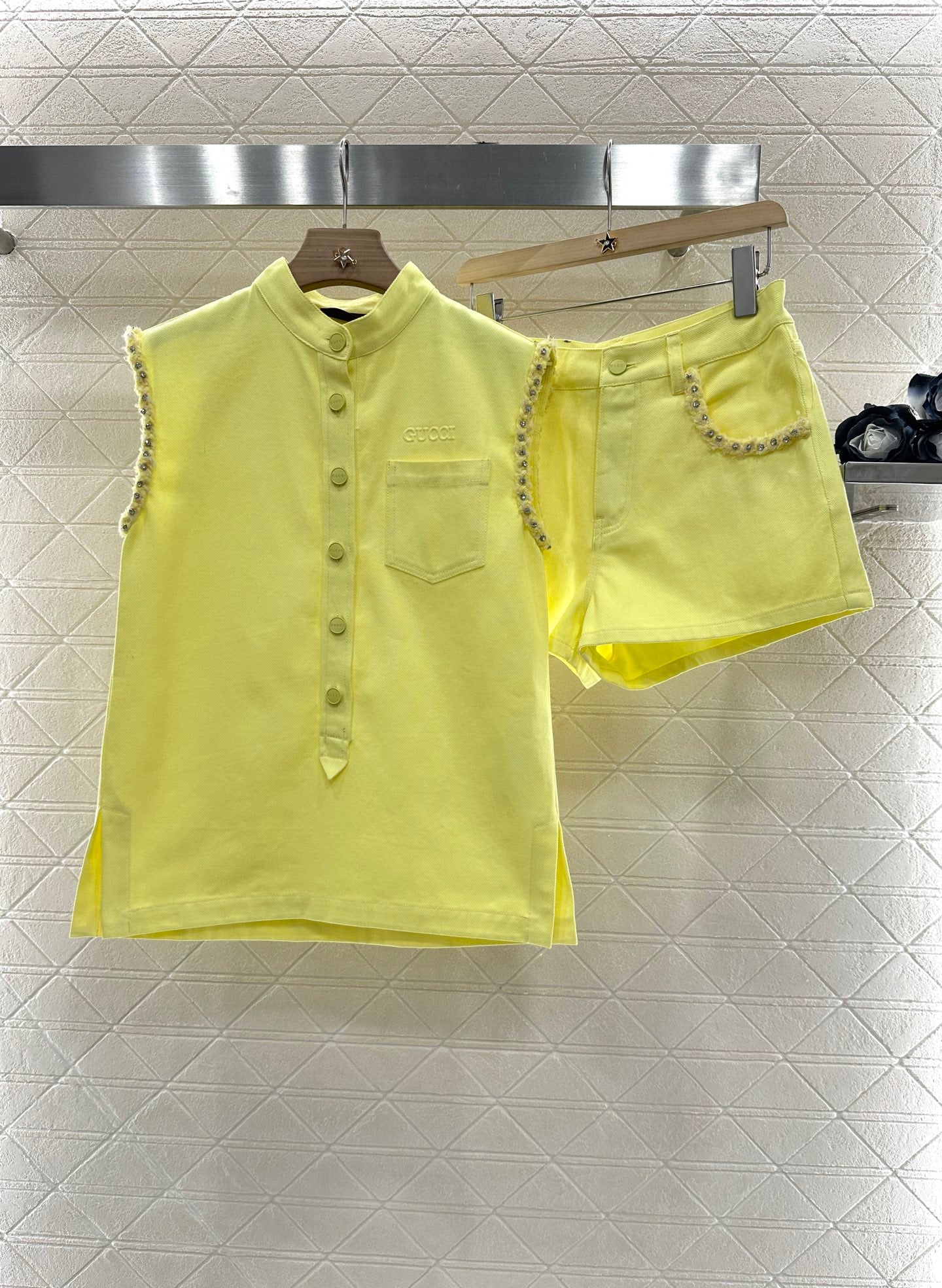 2025 Summer New Vest Top Shorts Set