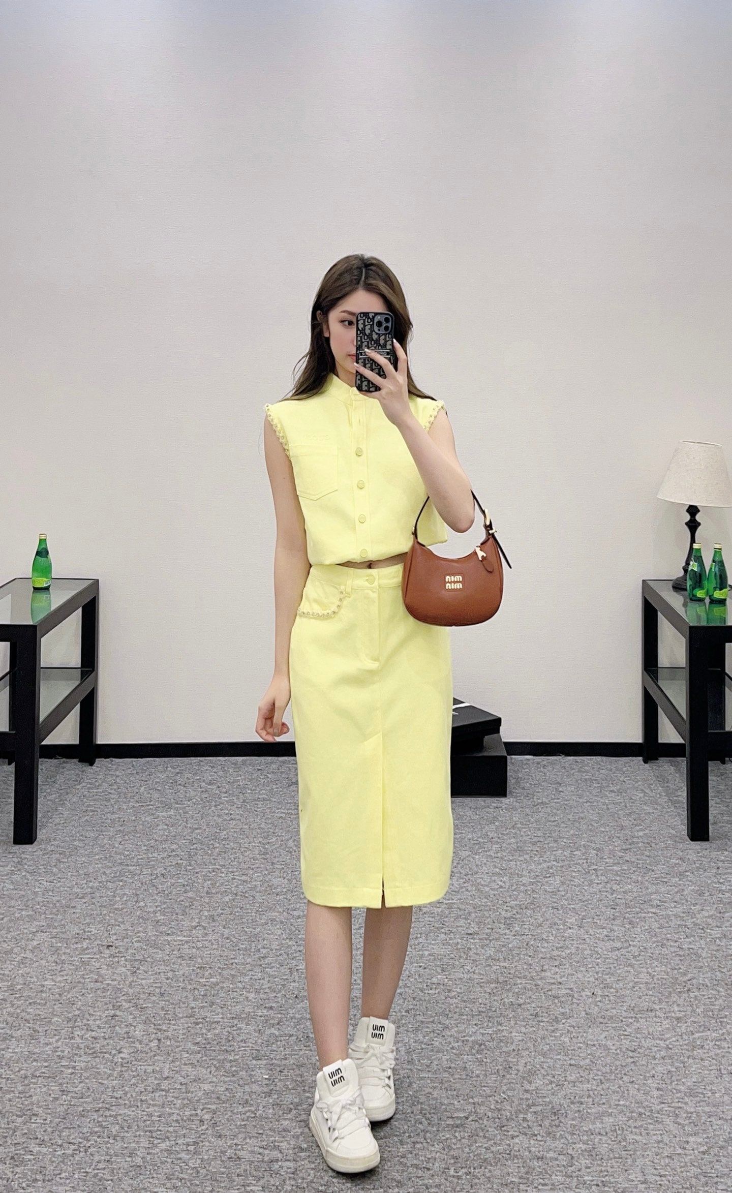 2025 Summer New Vest Top Skirt Set