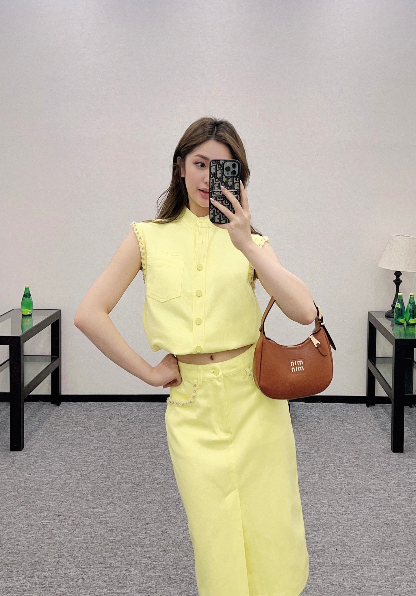 2025 Summer New Vest Top Skirt Set