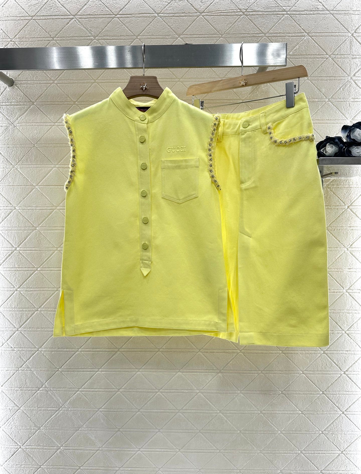2025 Summer New Vest Top Skirt Set
