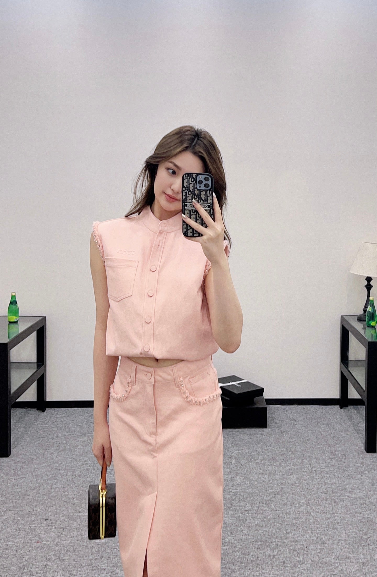 2025 Summer New Vest Top Skirt Set